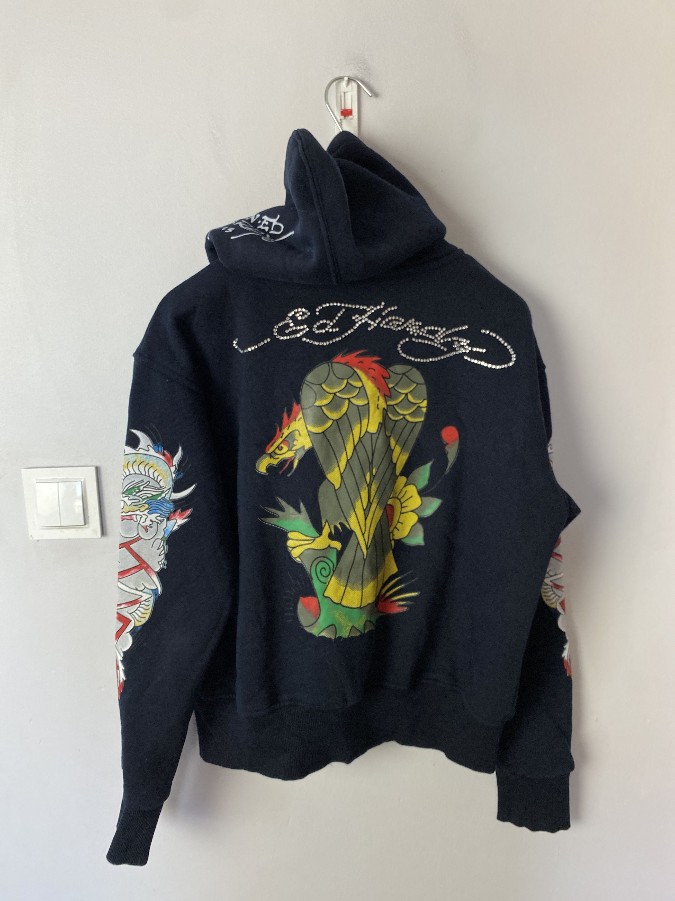 Other Ed Hardy printed zip-up hoodie y2k 00s alternative Size XS / US 0-2 / IT 36-38 - 4 Thumbnail