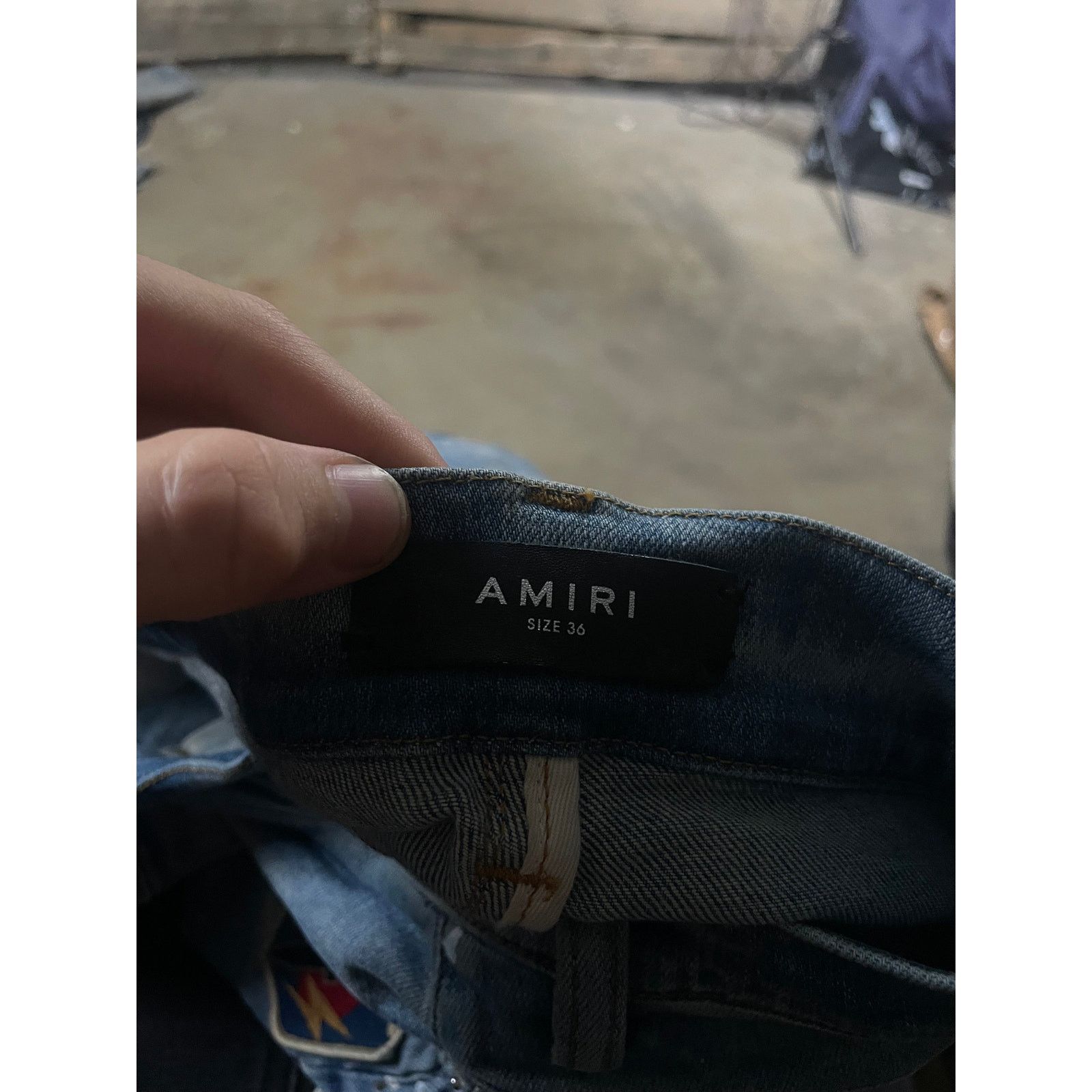 Amiri Amiri Jeans Light Wash Biker Patch Used 36 Size US 36 / EU 52 - 3 Thumbnail