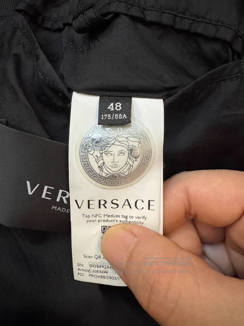 Versace Versace Stitched maze leather jacket Size US M / EU 48-50 / 2 - 6 Thumbnail