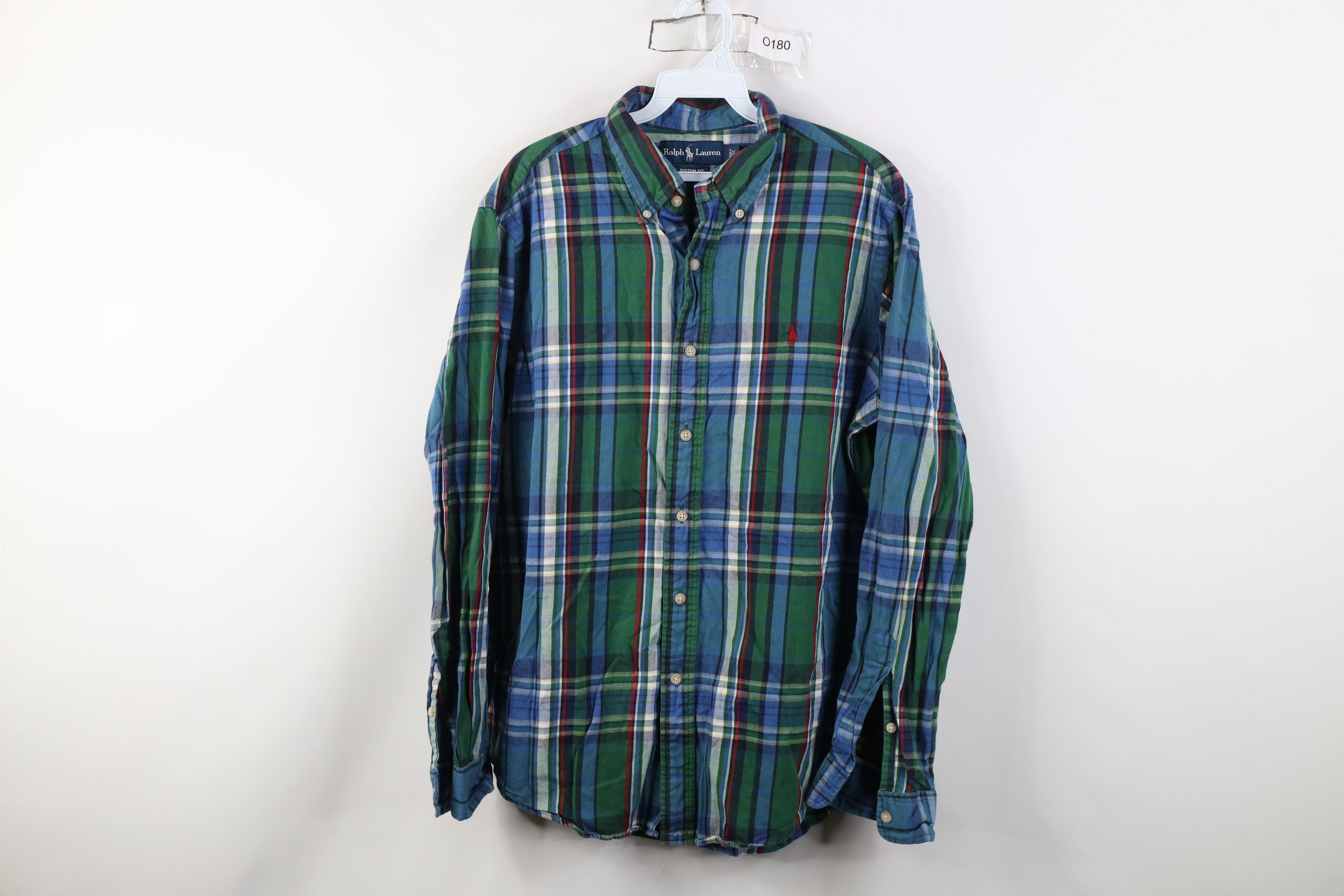 Polo Ralph Lauren Vintage 90s Ralph Lauren Fit Flannel Button Down Shirt Size US L / EU 52-54 / 3 - 1 Thumbnail