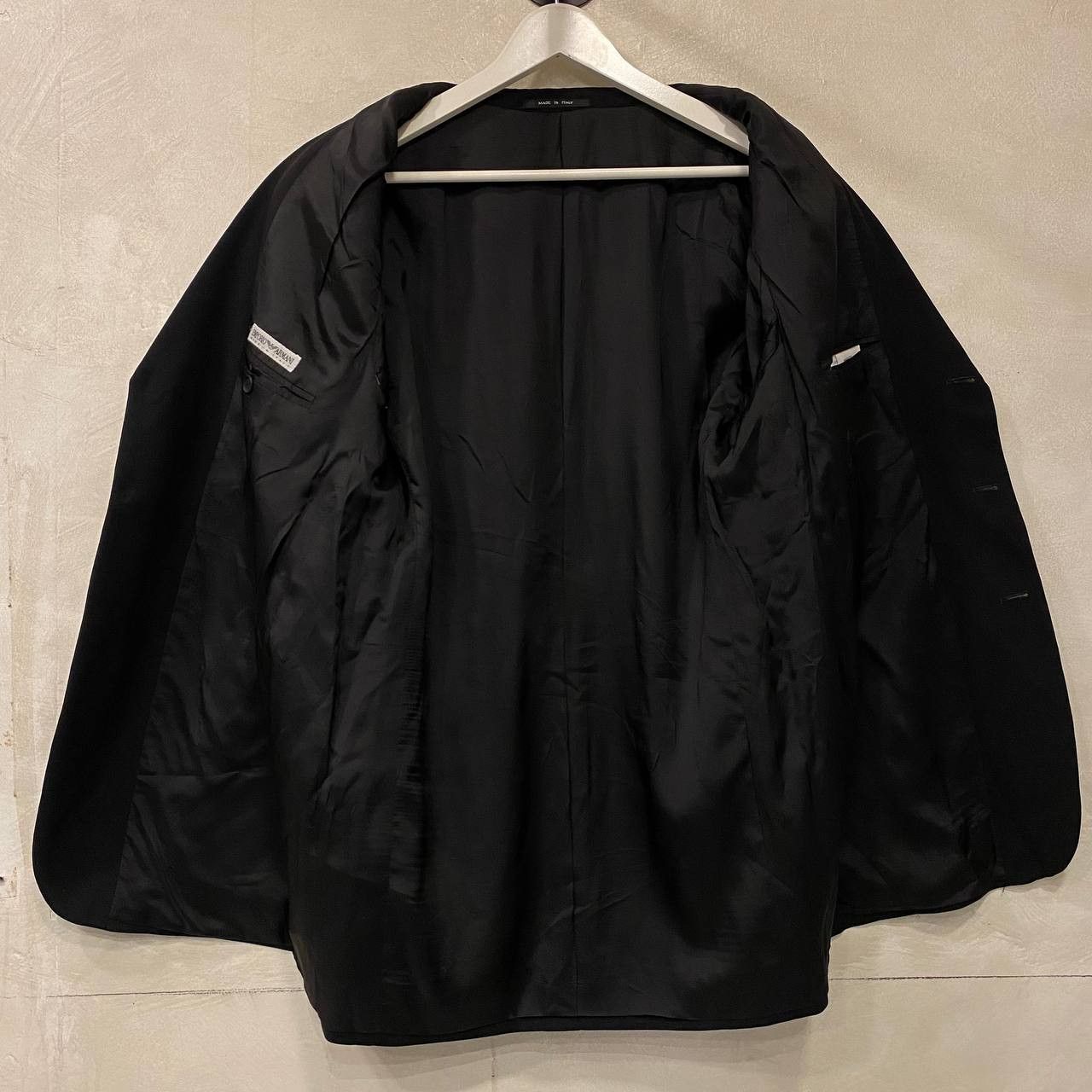 Emporio Armani Emporio Armani - 1990s Technical Wool Blazer Size 50R - 9 Thumbnail