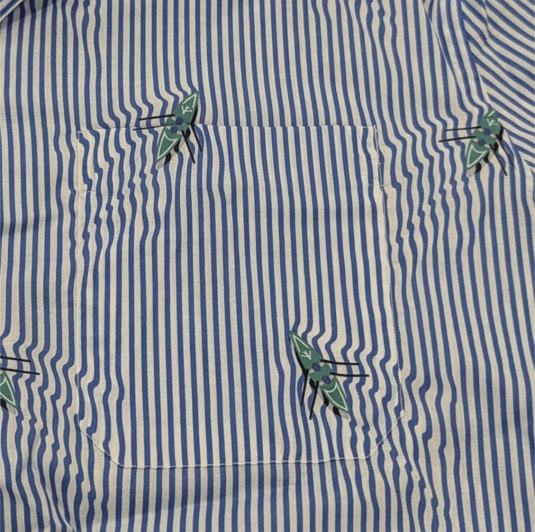 Isaia ISAIA Kayak Striped SS Button Up Shirt Light Blue 46 US 18 Size US XXL / EU 58 / 5 - 3 Thumbnail