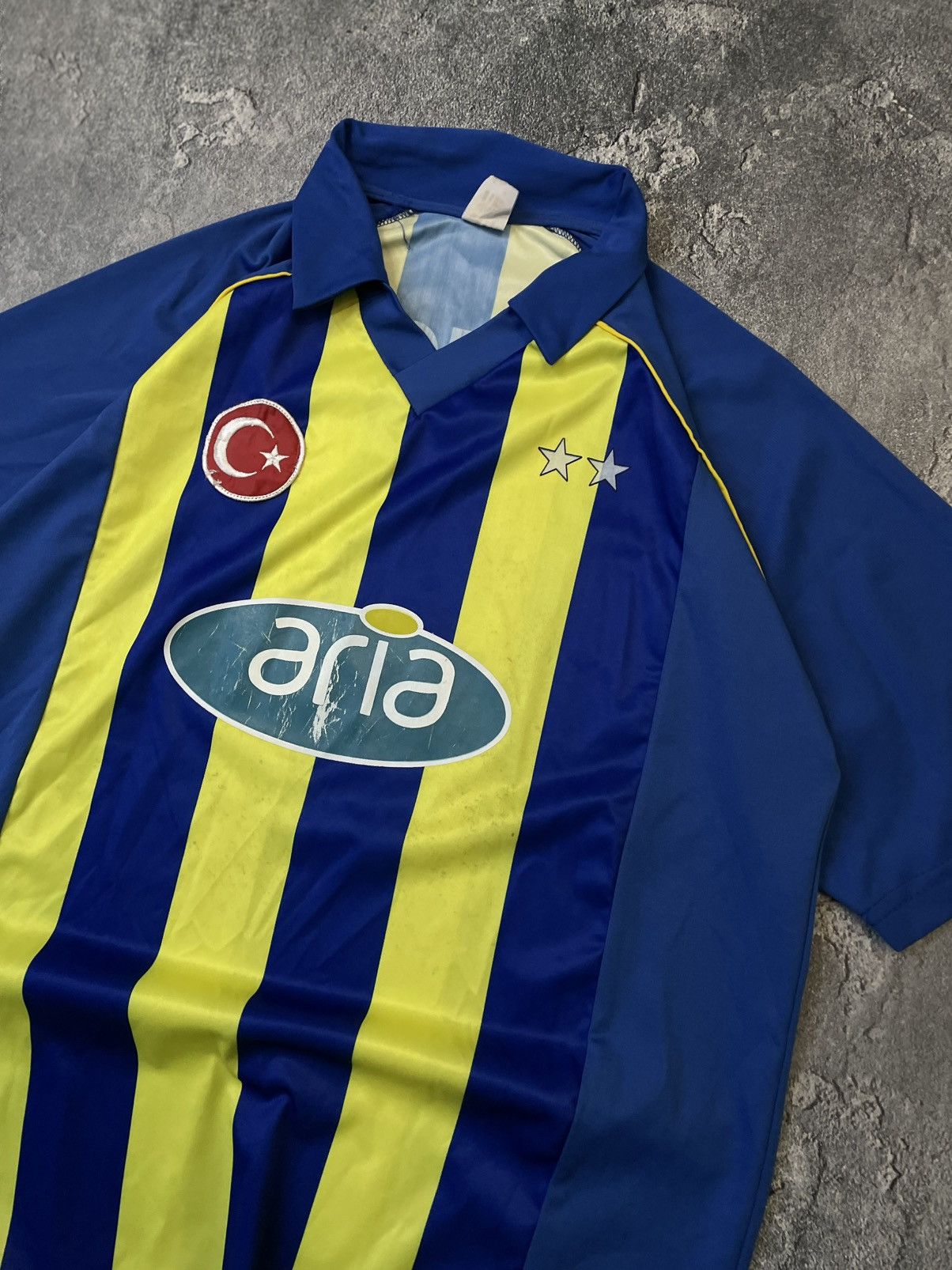 Vintage Fenerbahce 10 Tuncay vintage soccer jersey Size US M / EU 48-50 / 2 - 2 Thumbnail