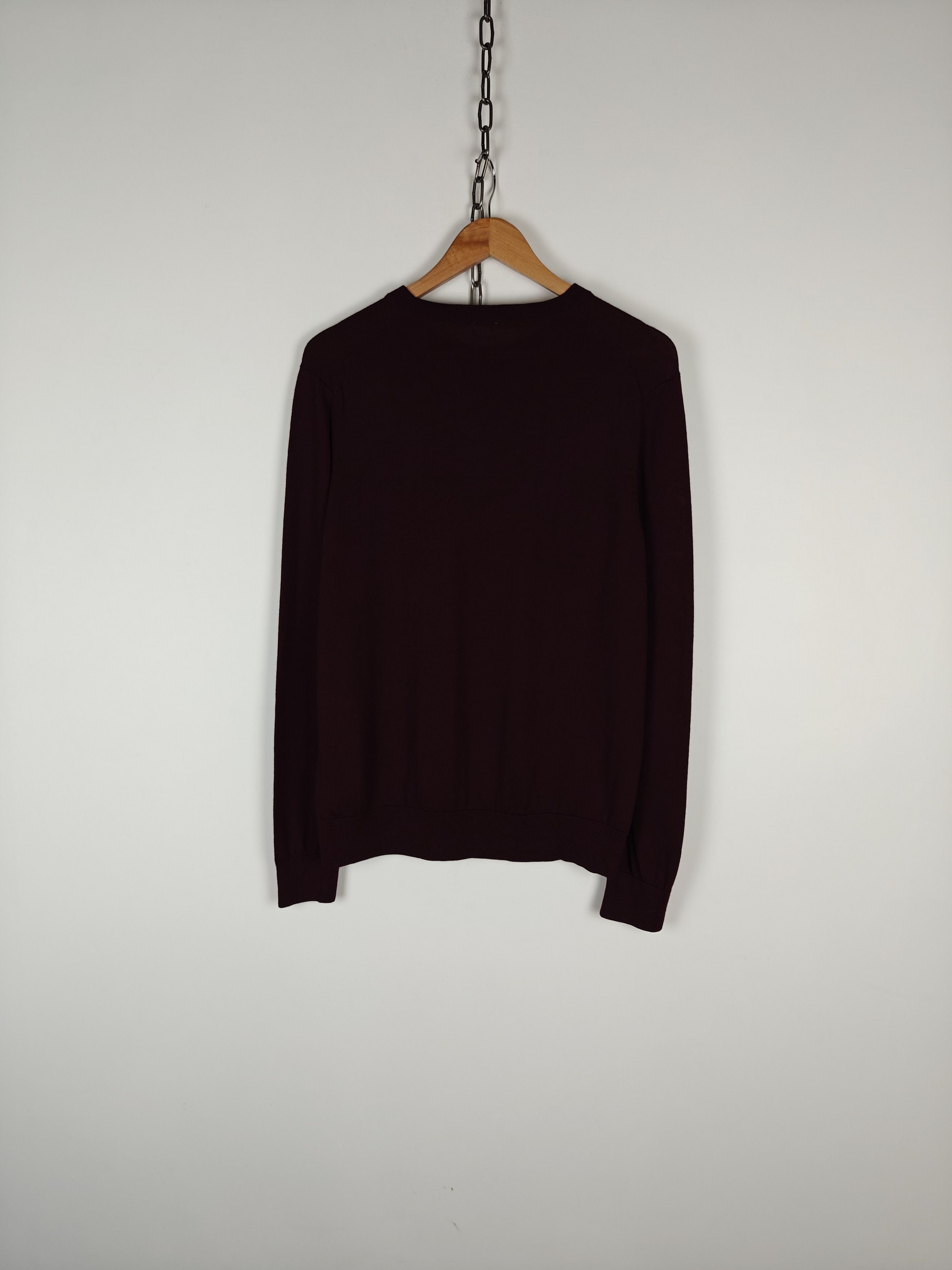 Arket Arket Knit Sweater Wool Pullover Crewneck Burgundy M Size US M / EU 48-50 / 2 - 6 Thumbnail