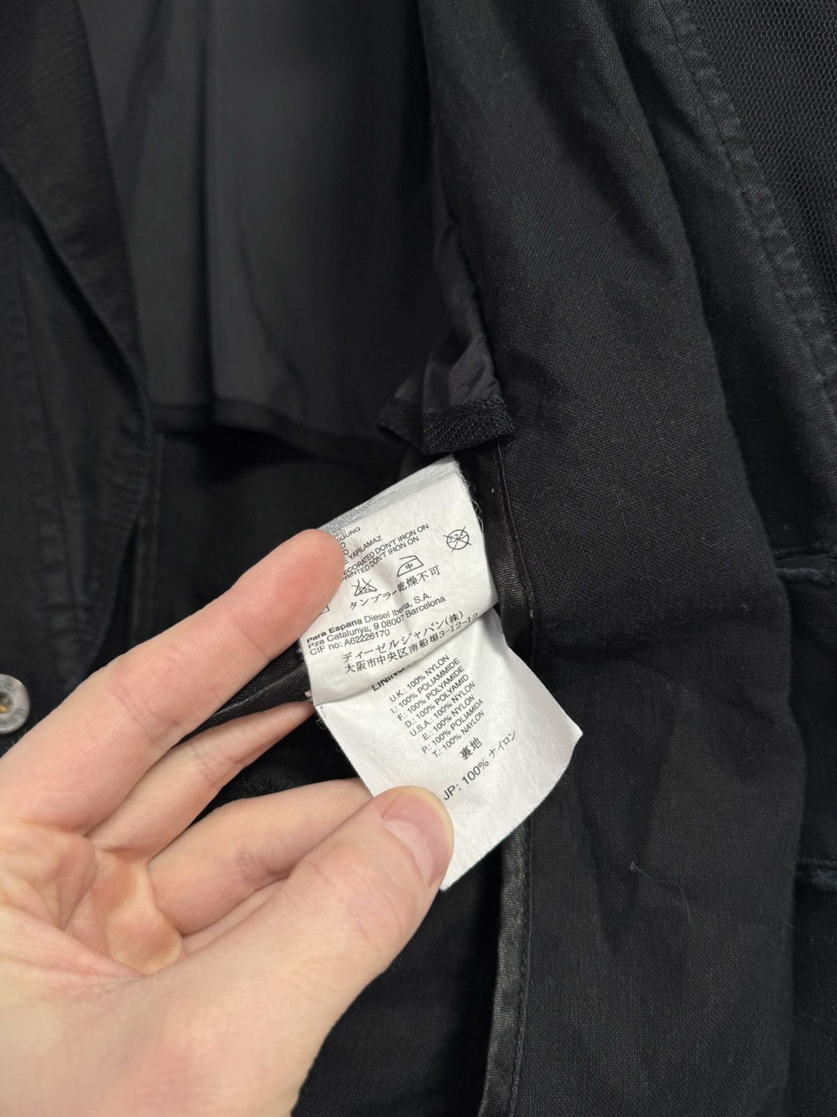 Diesel Diesel Vintage Y2K Hemp Cotton Military Deconstructed Jacket Size M / US 6-8 / IT 42-44 - 14 Thumbnail