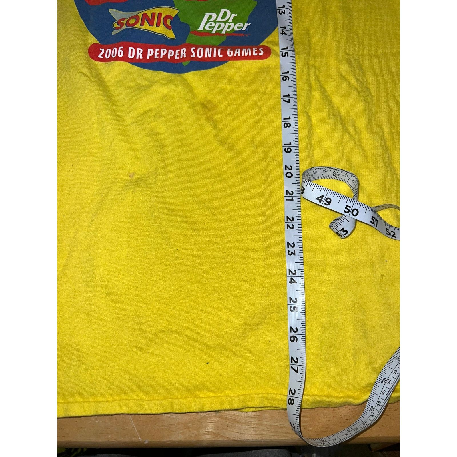 Fruit Of The Loom Dr Pepper Shirt Sonic Games Yellow Semifinalist Graphic XL Size US XL / EU 56 / 4 - 10 Thumbnail
