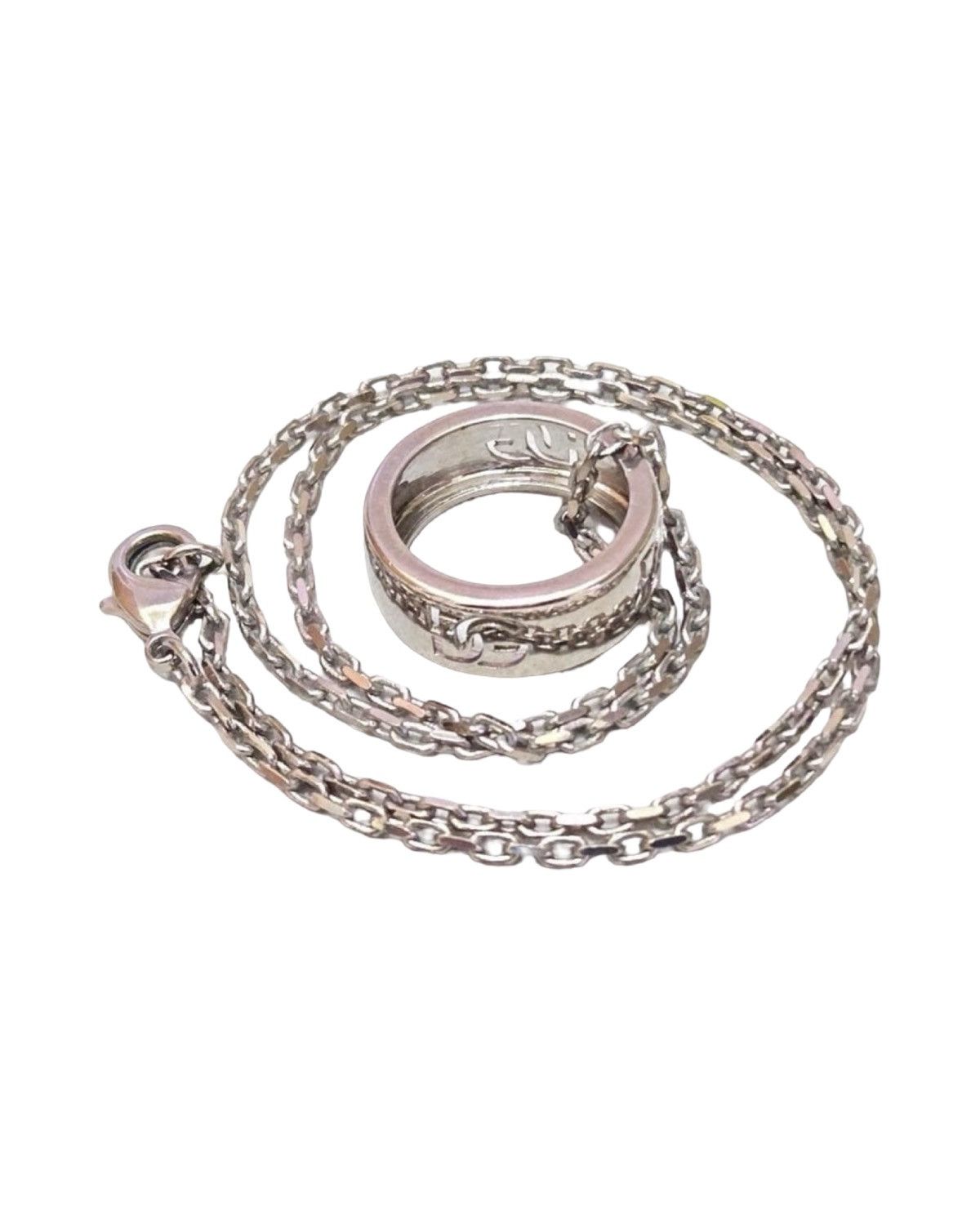 Dolce & Gabbana Ring Engraved Necklace Size ONE SIZE - 1 Thumbnail