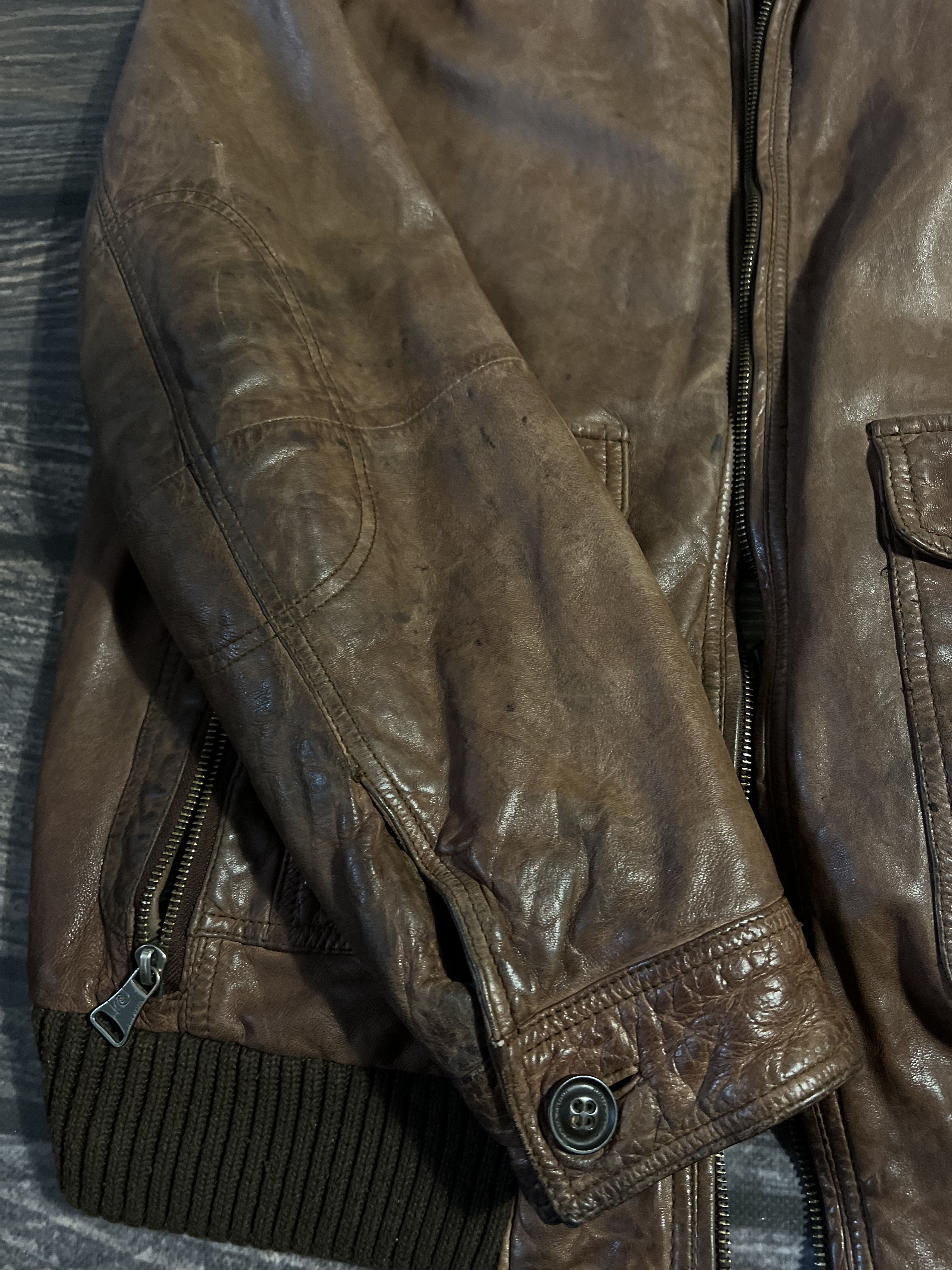 Pierre Cardin 90s Pierre Cardin Double Pocket Leather Biker Jacket Size US L / EU 52-54 / 3 - 6 Thumbnail
