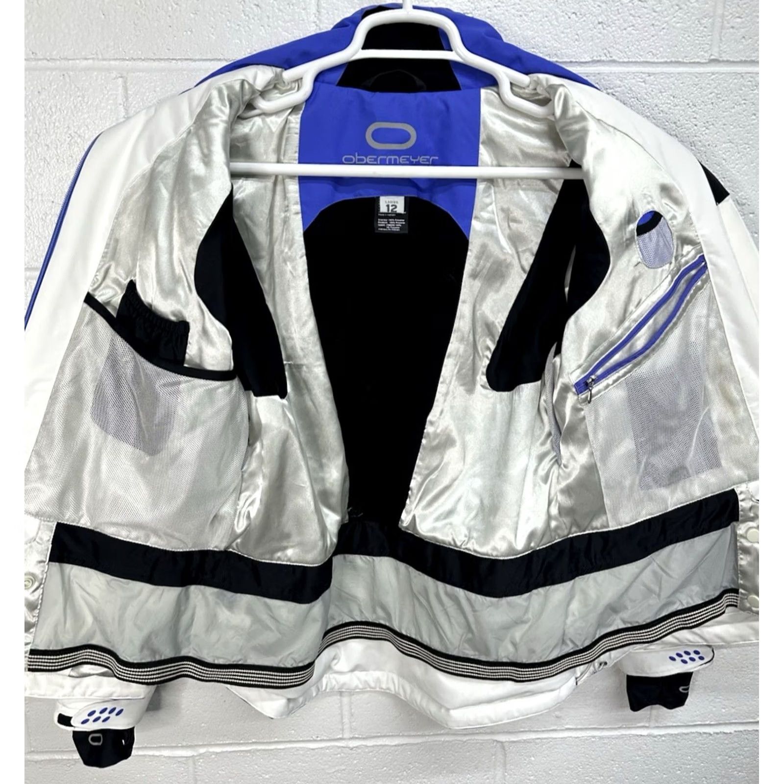 Obermeyer Obermeyer Coat Ski White Waterproof Women 12 Regular Hood Missing Recco Size XL / US 12-14 / IT 48-50 - 6 Thumbnail