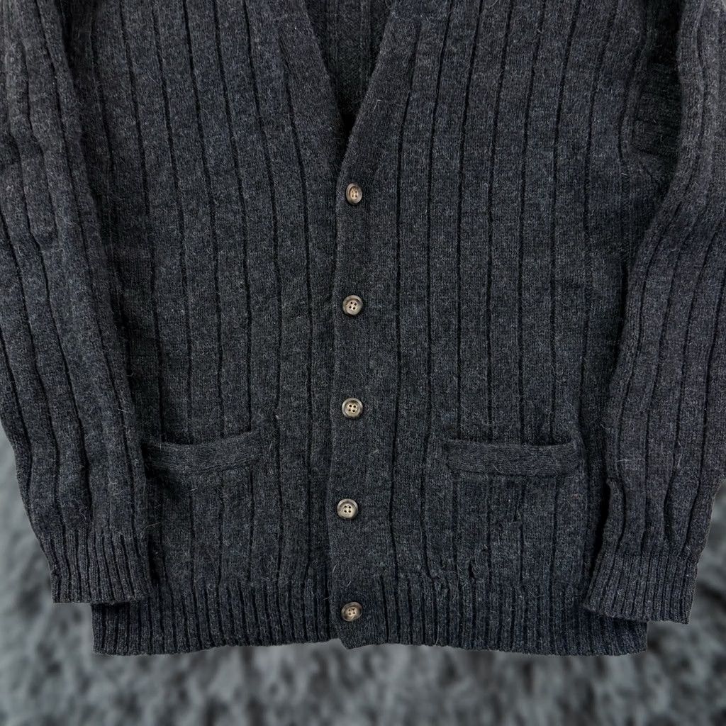 Club Room VINTAGE Club Room Sweater Cardigan Mens Medium Blue 90s Shetland Wool Fisherman Knit 100% Wool Size US M / EU 48-50 / 2 - 1 Thumbnail