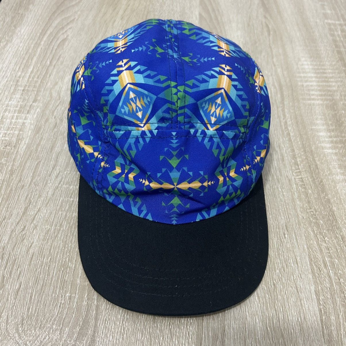 Pendleton × Vintage Pendleton Vtg Cap Free Polyester Blue Tottal Pattern Size ONE SIZE - 3 Thumbnail