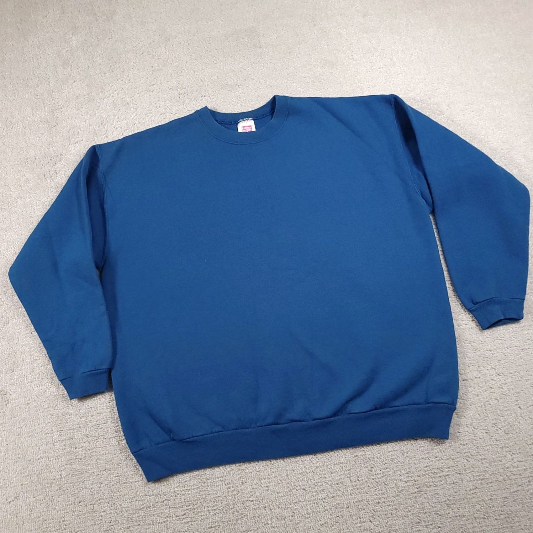 Hanes Hanes Her Way Sweatshirt Womens XL Blue Crewneck Pullover 90s Kang? Size XL / US 12-14 / IT 48-50 - 2 Thumbnail