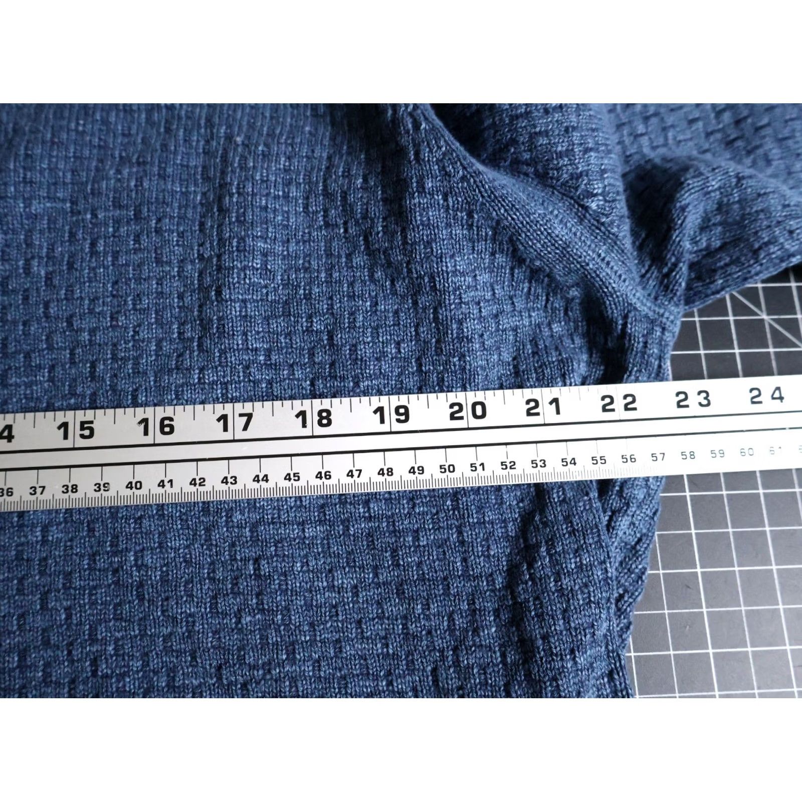 Tommy Bahama Tommy Bahama Sweater Mens Large Blue 1/4 Zip Mock Neck Heavyweight Knitted Cotton Pullover Size US L / EU 52-54 / 3 - 5 Thumbnail
