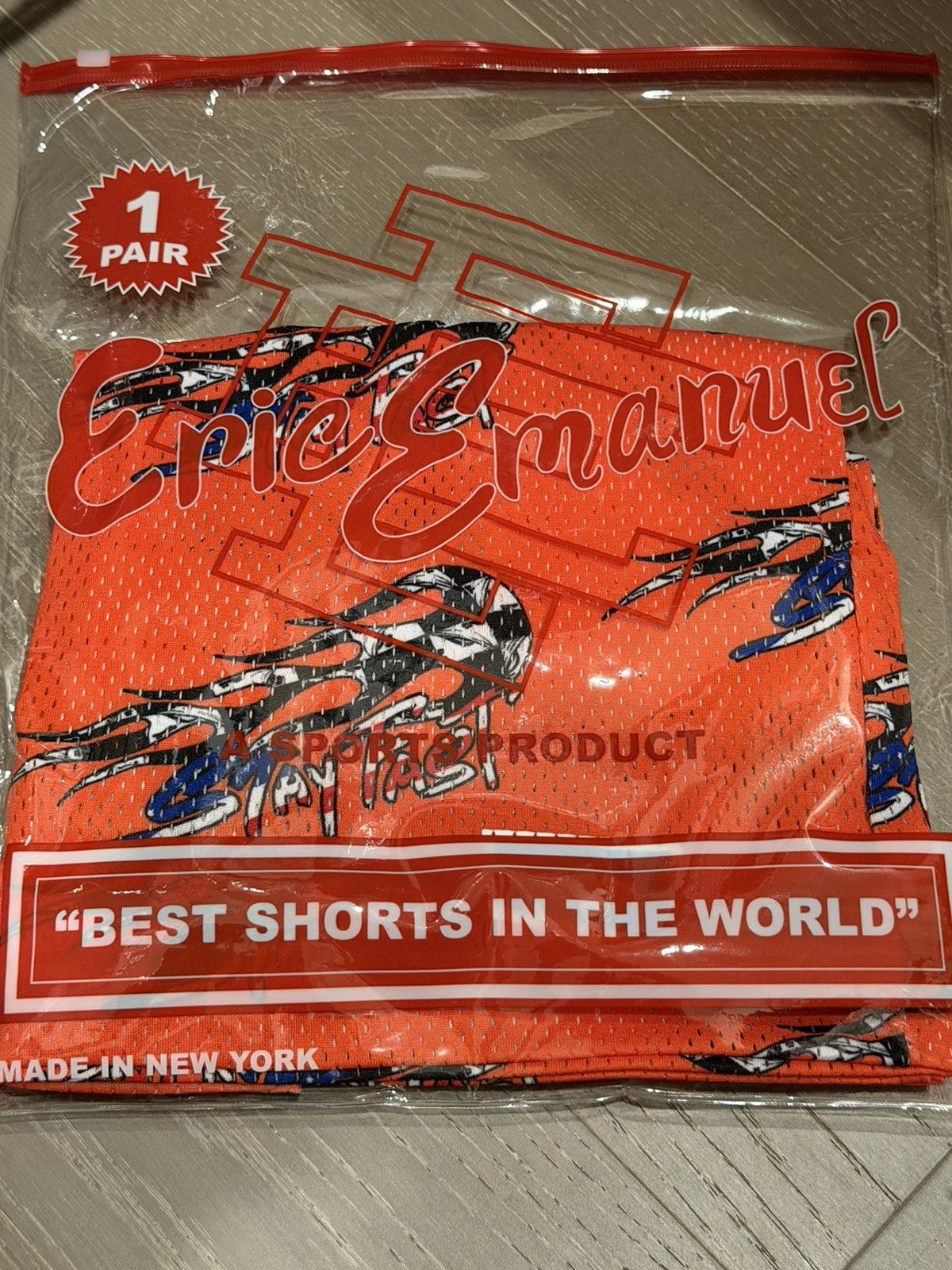 Matty Boy Large Eric Emanuel Matty Boy RED Mesh IN HAND SHIPS NOW Size US 34 / EU 50 - 1 Thumbnail