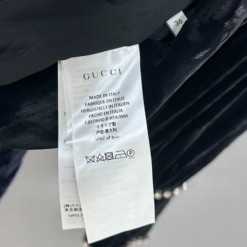 Gucci Gucci High-priced rhinestone suede dress Size XS / US 0-2 / IT 36-38 - 6 Thumbnail