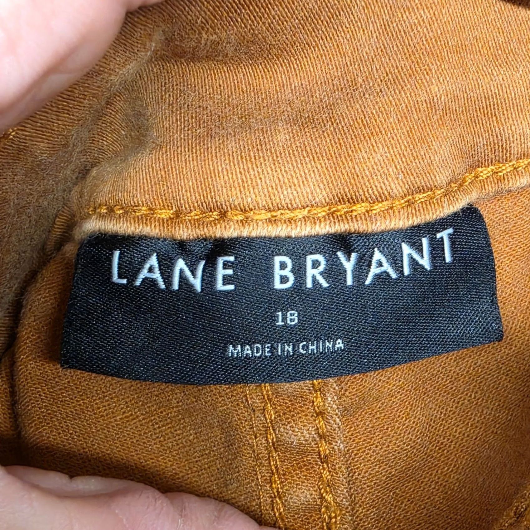 Vintage Lane Bryant Rust Orange Skinny Jeans Womens Plus Size 18 Stretch Denim Pants Ankle Womens 18 Plus Size Orange Jeans Size 40" / US 18 - 3 Thumbnail
