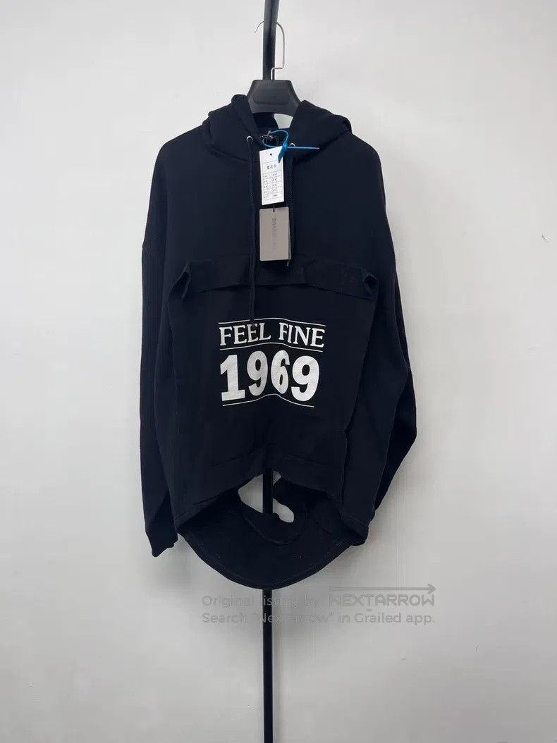 Balenciaga Patchwork Design Sweatshirt 1969 Slogan Destroy
