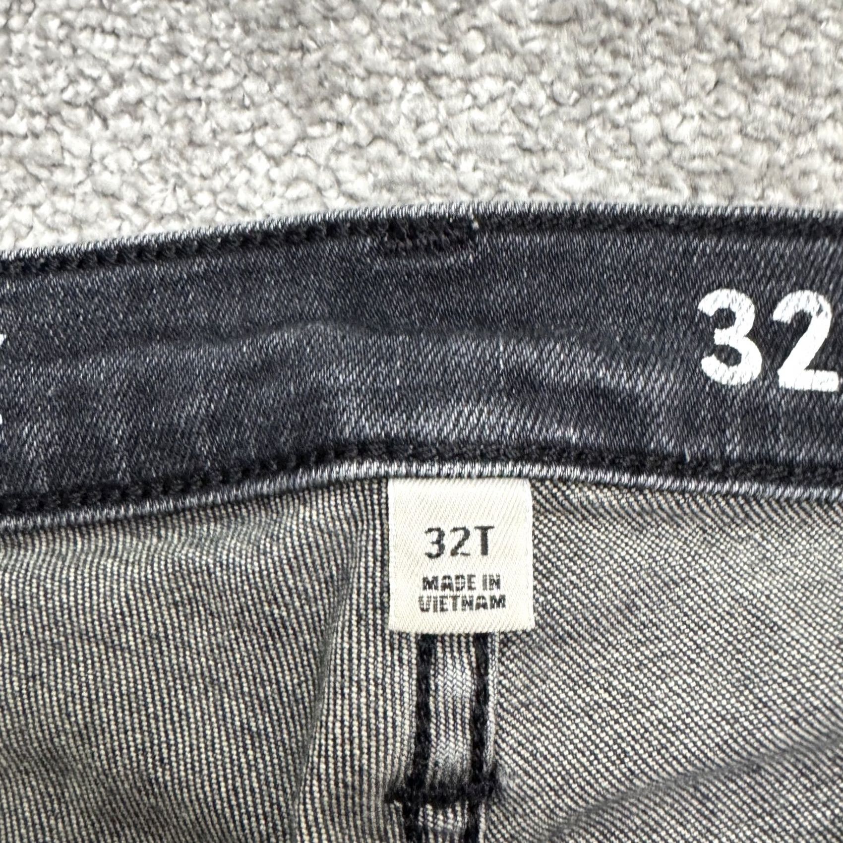J.Crew J.Crew Jeans 9" Toothpick Skinny Denim Women 32 Tall Black Dark Wash Stretch Size 24" / US 00 / IT 34 - 7 Thumbnail