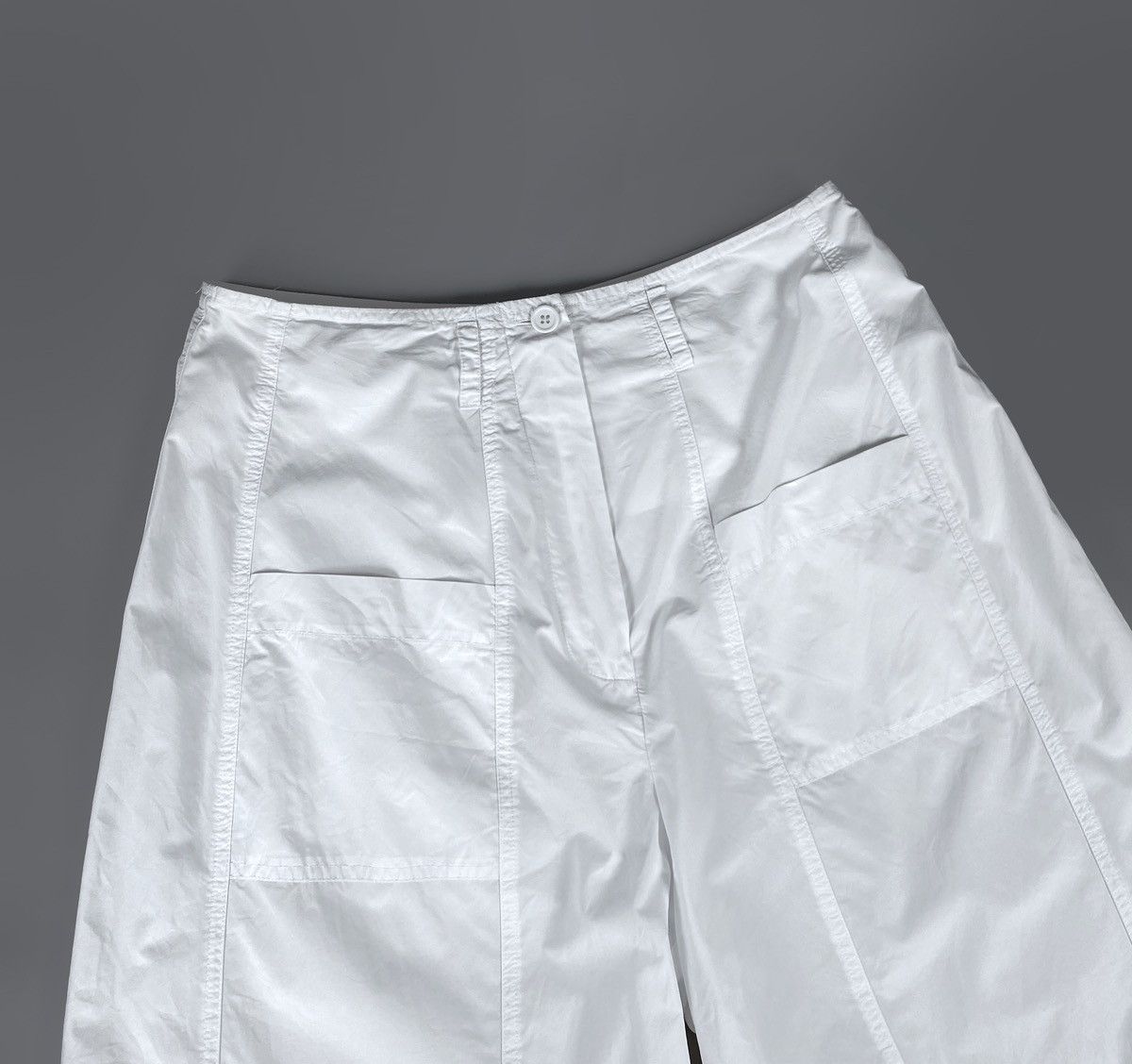 Rundholz Women's Rundholz Black Label White Baggy Fit Pants Size M L Size 31" - 6 Thumbnail