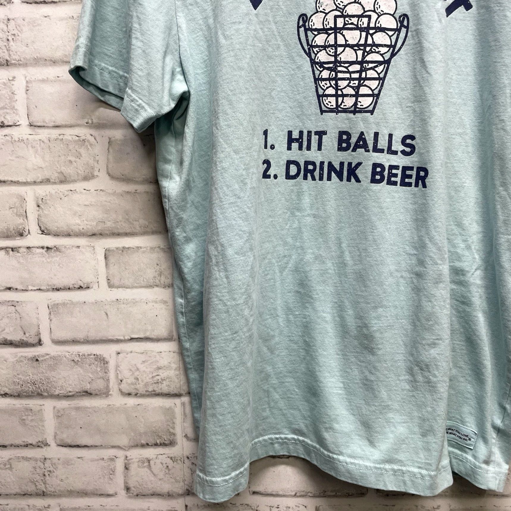 Life is Good Life Is Good Bucket List Blue Graphic Tee Mens M Shirt Size US M / EU 48-50 / 2 - 3 Thumbnail