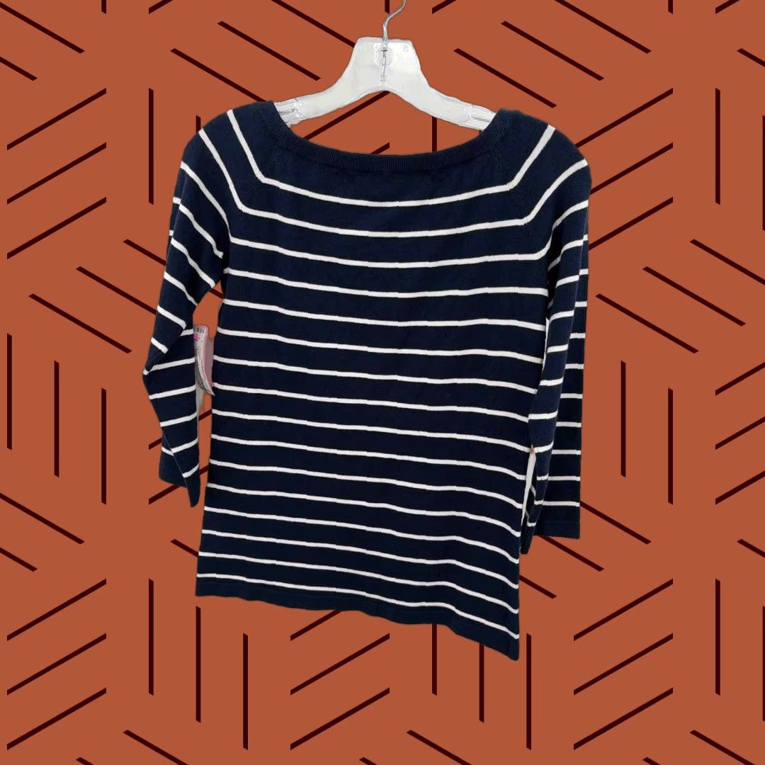 J.McLaughlin J Mclaughlin Stripe Sweater Navy Small Size S / US 4 / IT 40 - 1 Thumbnail