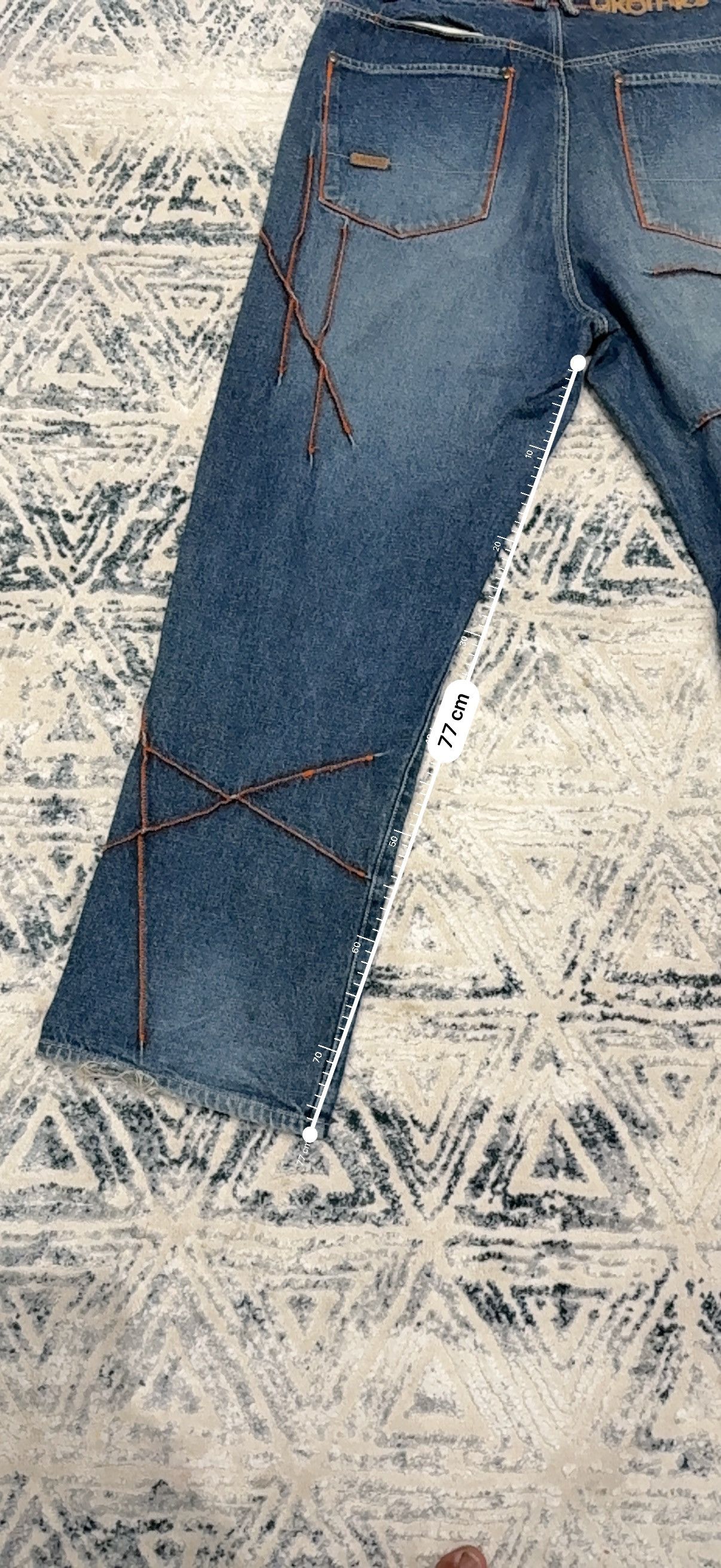 Akademiks VTG Akademiks Baggy Orange Stitched Accents Pants Size US 36 / EU 52 - 11 Thumbnail