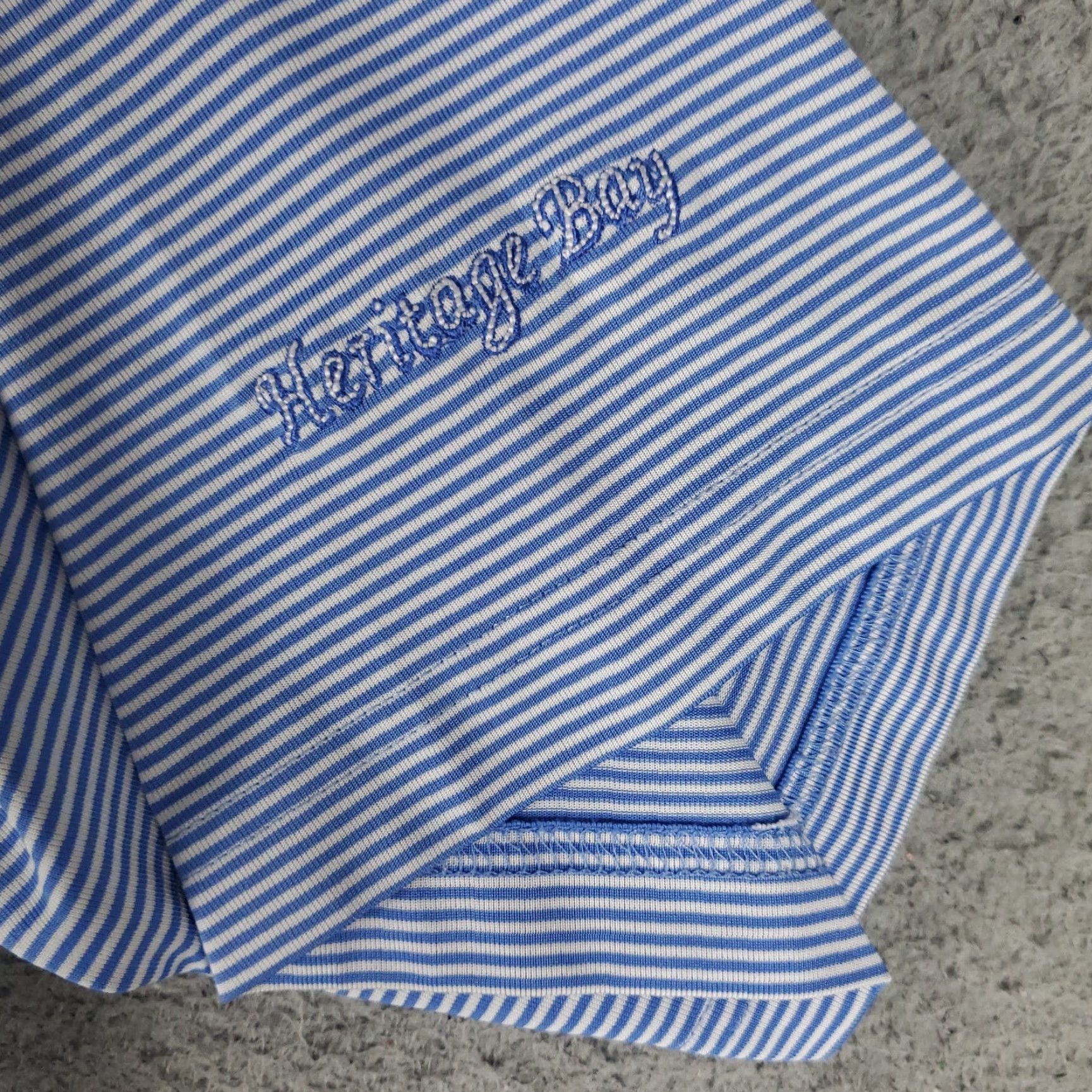 Vintage Donald Ross Polo Shirt Mens Size Medium Blue Striped Golf Short Sleeve Size US M / EU 48-50 / 2 - 3 Thumbnail
