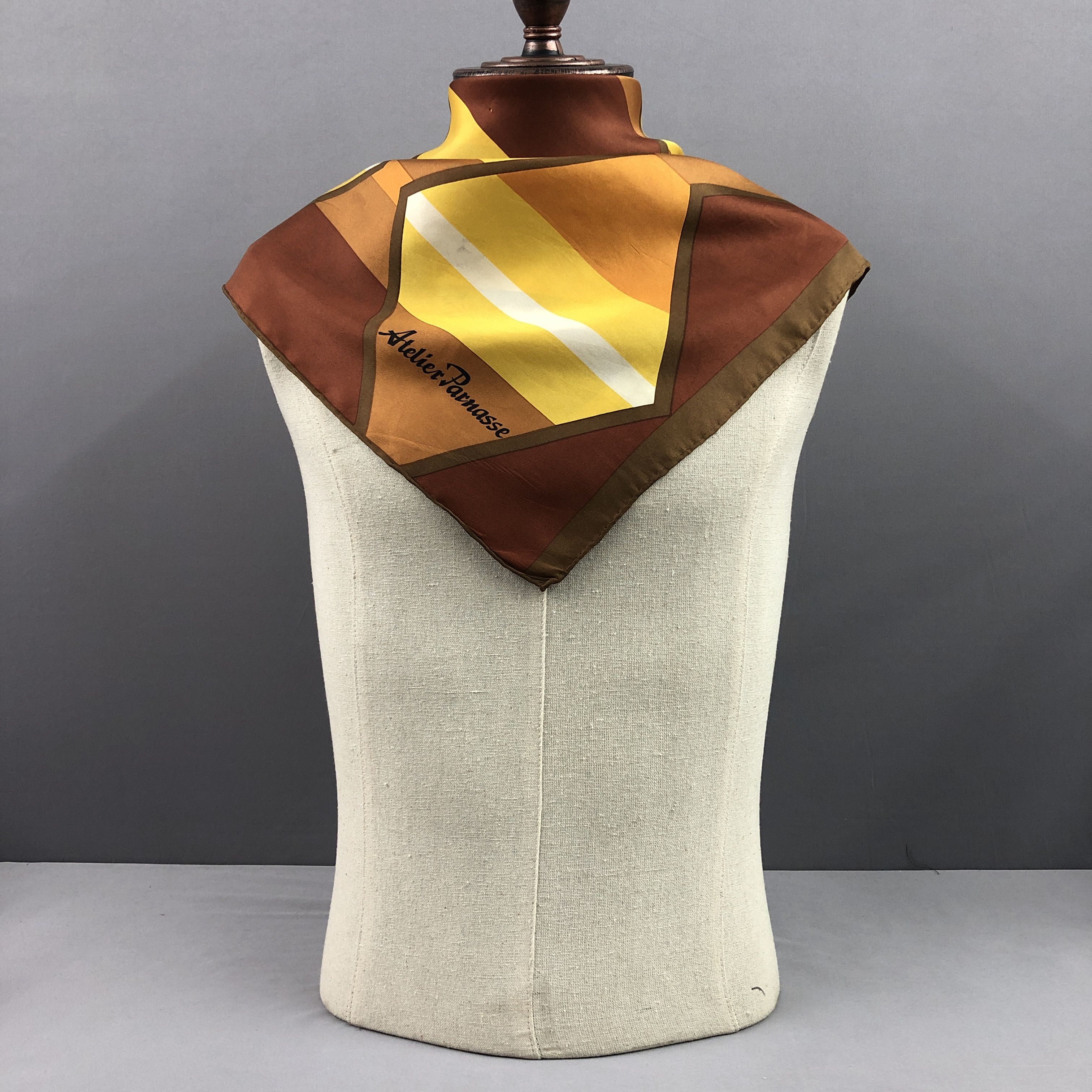 Other × Vintage Vintage Atelier Parnasse SILK Scarf Twill Stole Wraps Scarve Size ONE SIZE - 2 Thumbnail