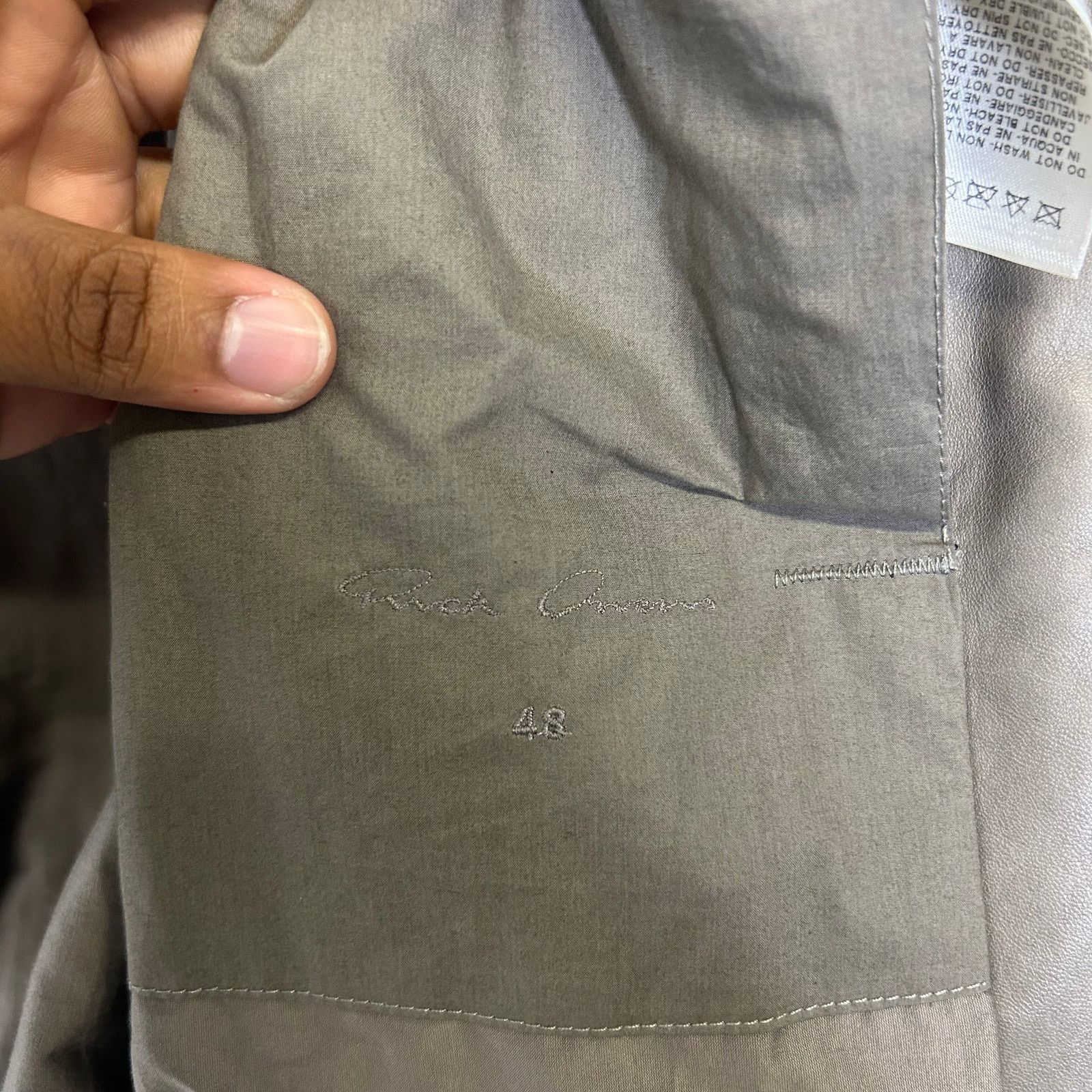 Rick Owens Rick Owens FW17 Lambskin Leather Jacket Size US M / EU 48-50 / 2 - 4 Thumbnail