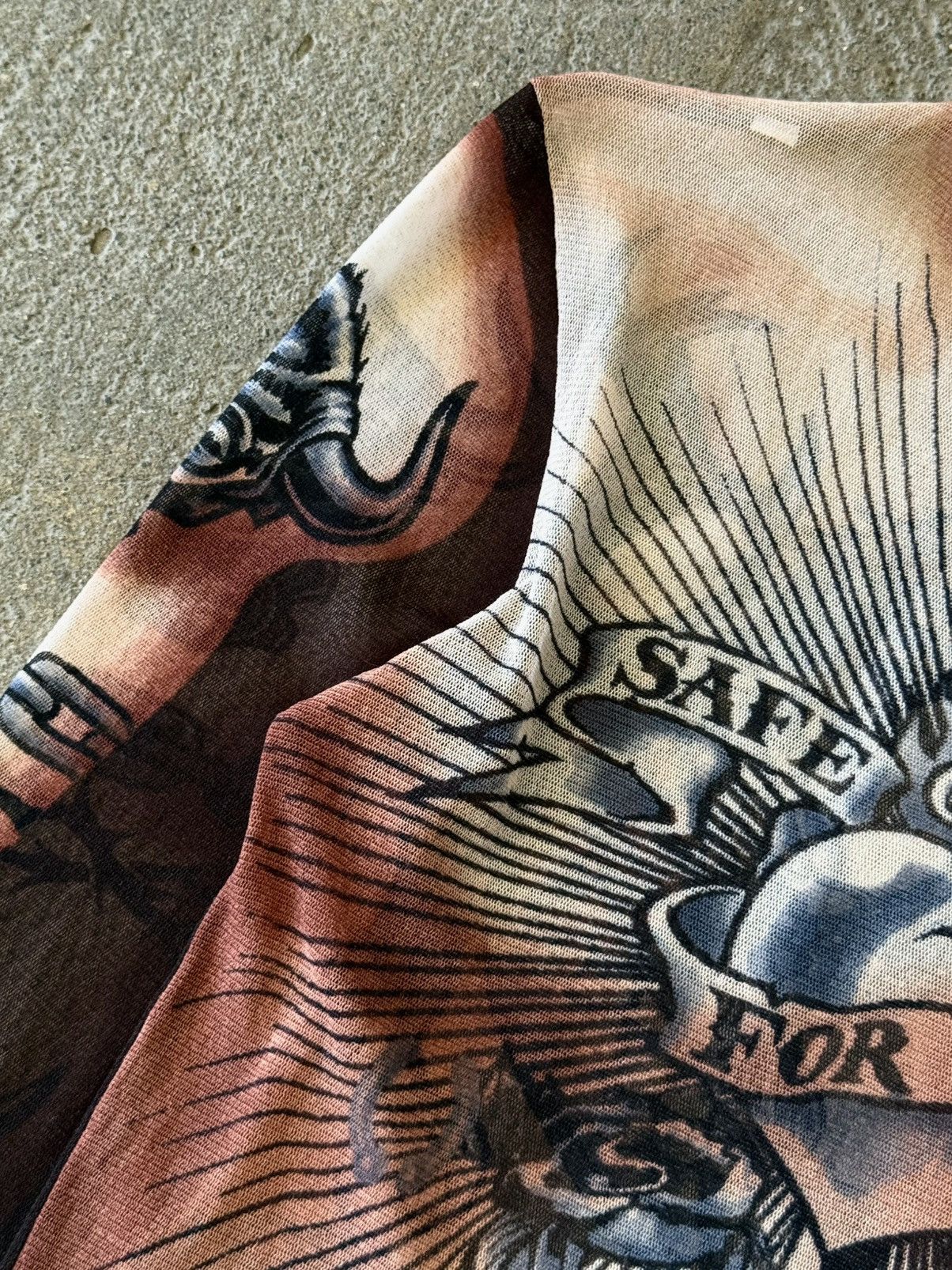 Jean Paul Gaultier Jean Paul Gaultier - SS1996 - Safe Sex Forever - Mesh Top Size US S / EU 44-46 / 1 - 5 Thumbnail