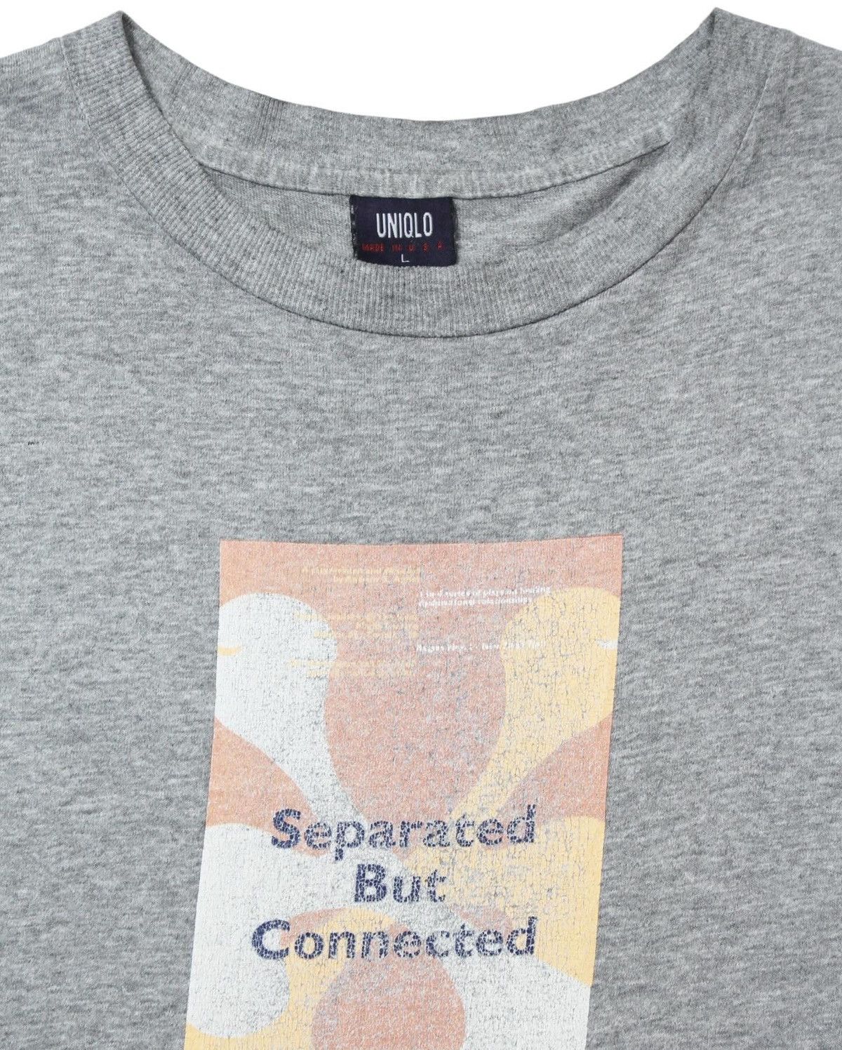 Uniqlo × Vintage 1990S UNIQLO SEPARATED BUT CONNECTED TEE Size US L / EU 52-54 / 3 - 2 Thumbnail