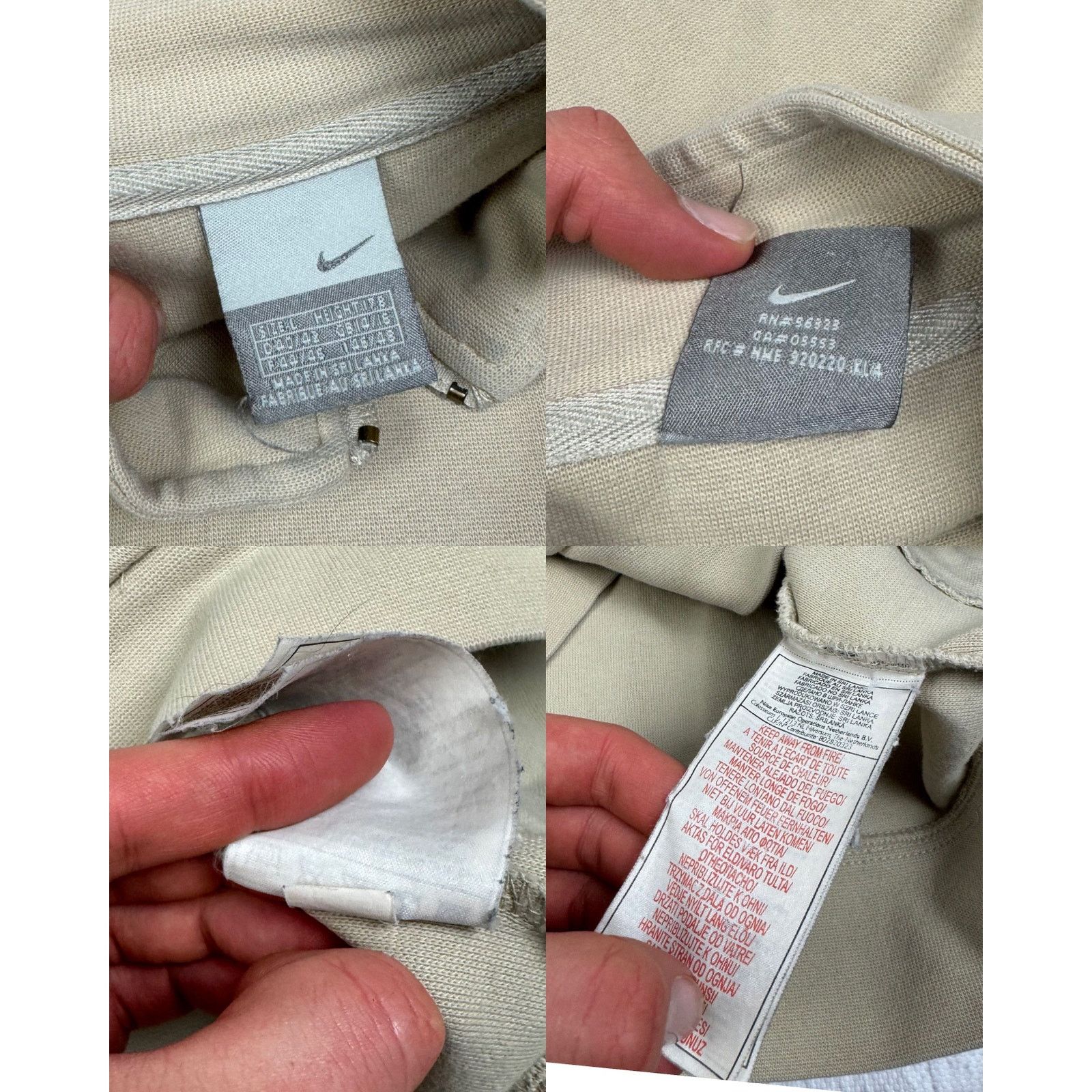 Nike Nike Sportswear Mens Beige Solo Swoosh Full Zip Track Jacket Size US L / EU 52-54 / 3 - 3 Thumbnail