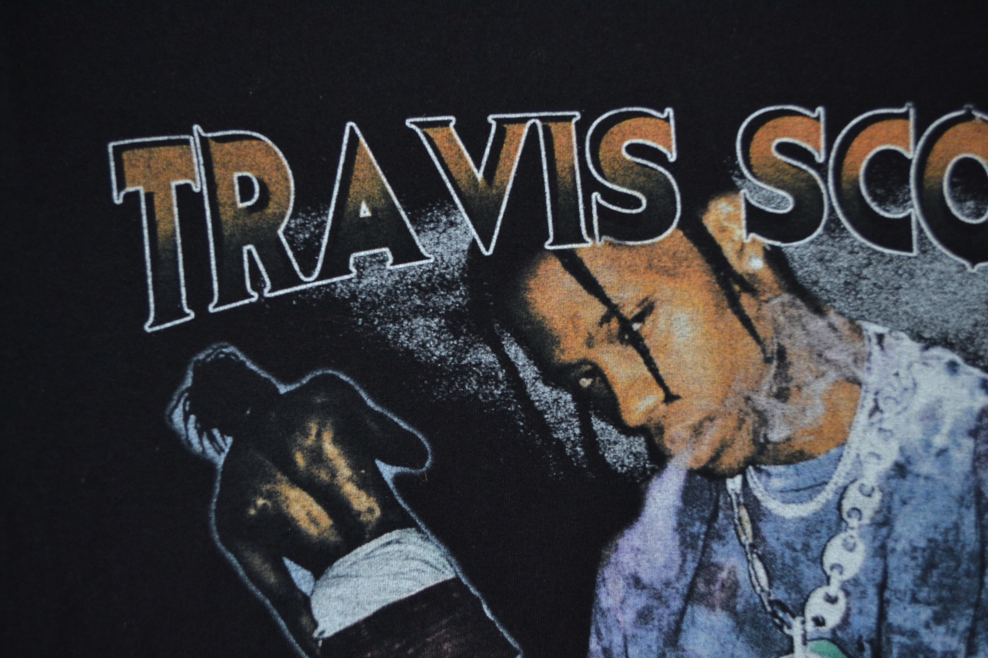 Band Tees Travis Scott Cactus Jack S 42 Black Cotton Allsports T-shirt Size US XS / EU 42 / 0 - 5 Thumbnail