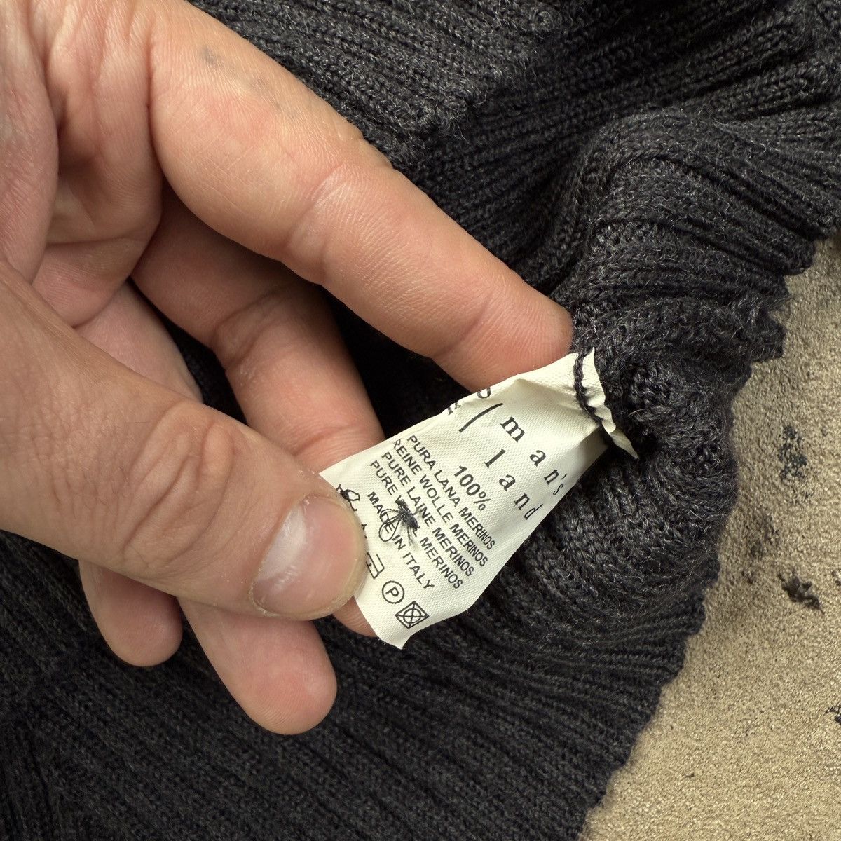Other No Man’s Land Button Up Gray Merino Wool Cardigan Size M / US 6-8 / IT 42-44 - 5 Thumbnail