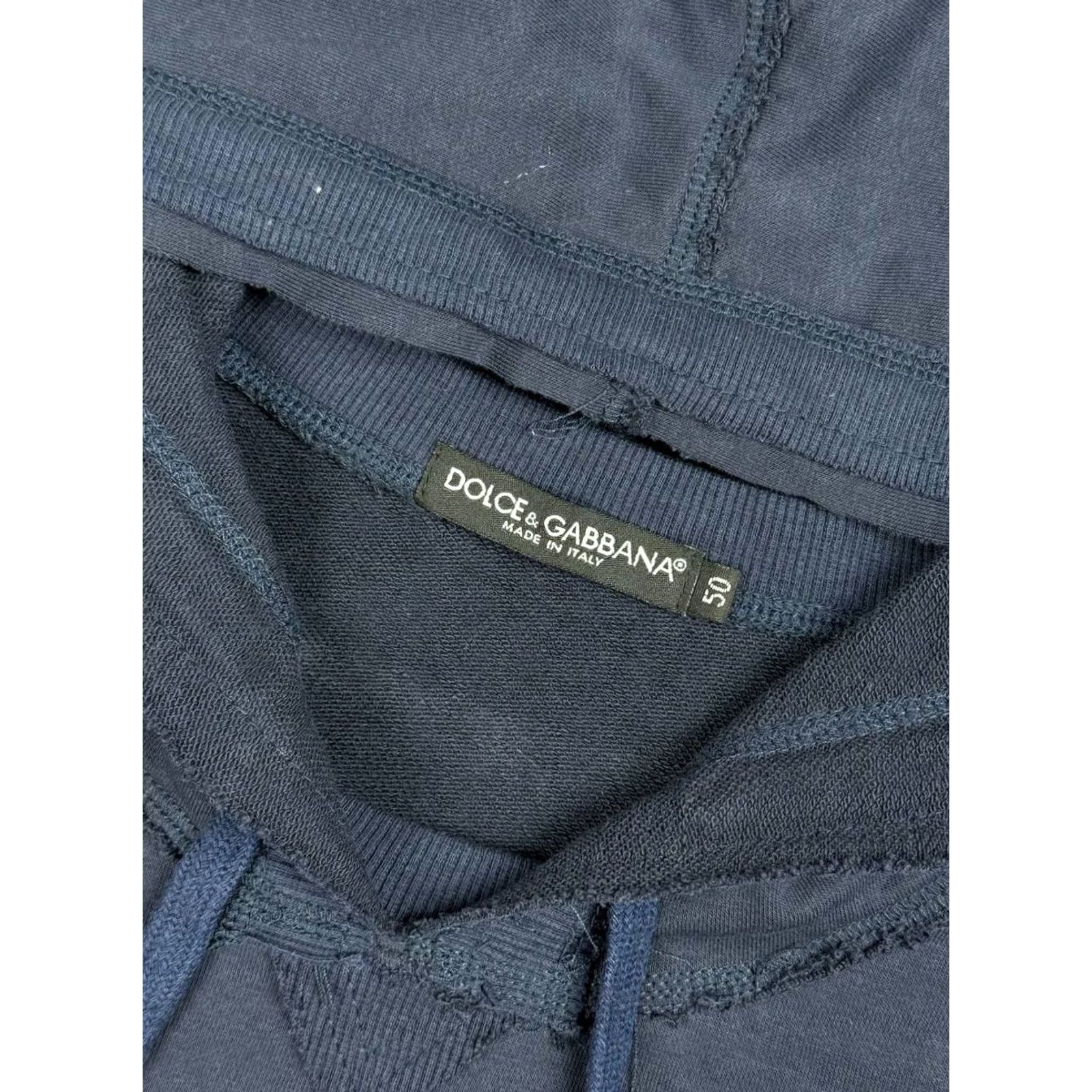 Dolce & Gabbana Dolce Gabbana Hoodie Men Blue Metal Logo Size 50 Size US M / EU 48-50 / 2 - 4 Thumbnail