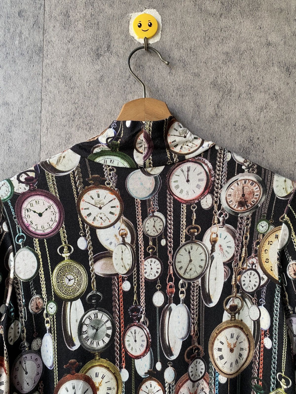 Japanese Brand Trust Club Fullprint Vintage Clock Italy Jean Paul Gaultier Size US S / EU 44-46 / 1 - 8 Thumbnail