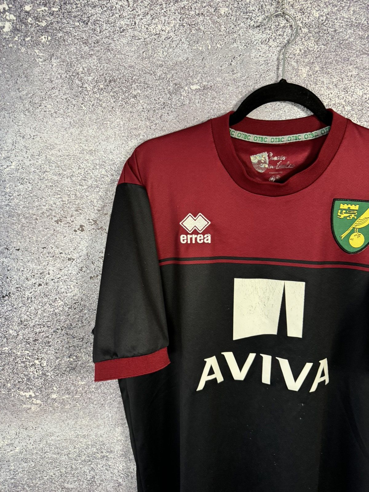 Errea × Vintage Vintage Norwich City 2014/15 Errea Jersey blokcore Size US XL / EU 56 / 4 - 2 Thumbnail