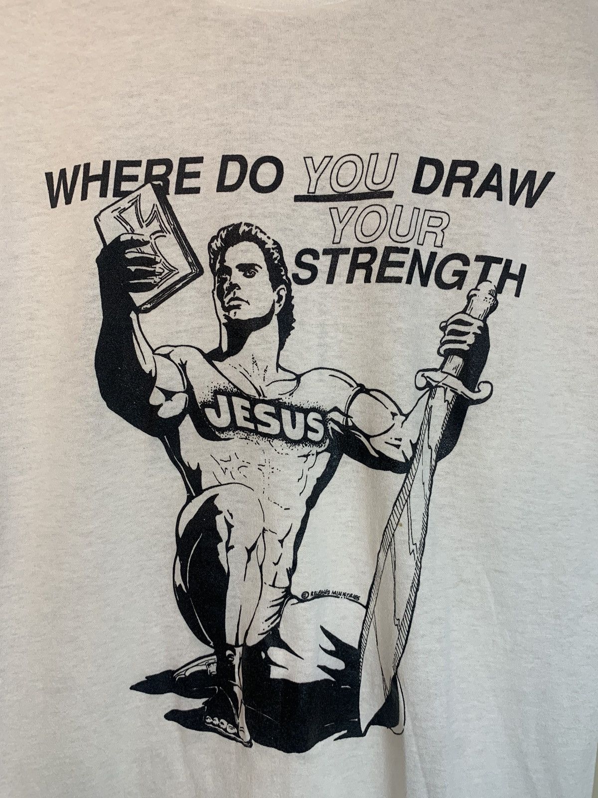Vintage RARE Vintage Jesus Prison Ministries Single Stitch Art Shirt Size US L / EU 52-54 / 3 - 3 Thumbnail