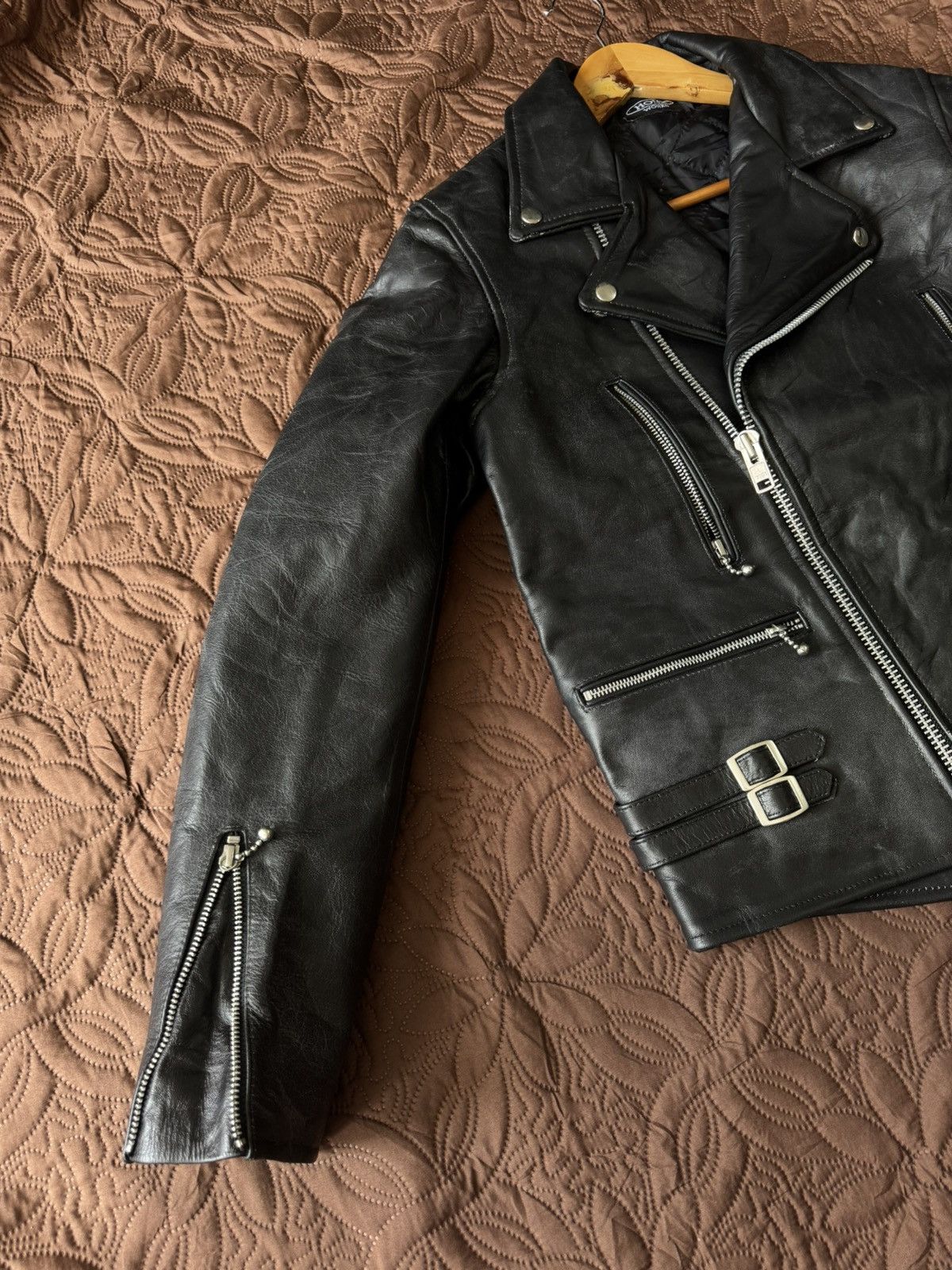 If Six Was Nine HORN WORK TYPE DOUBLE RIDERS JACKET BLACK Size US S / EU 44-46 / 1 - 6 Thumbnail
