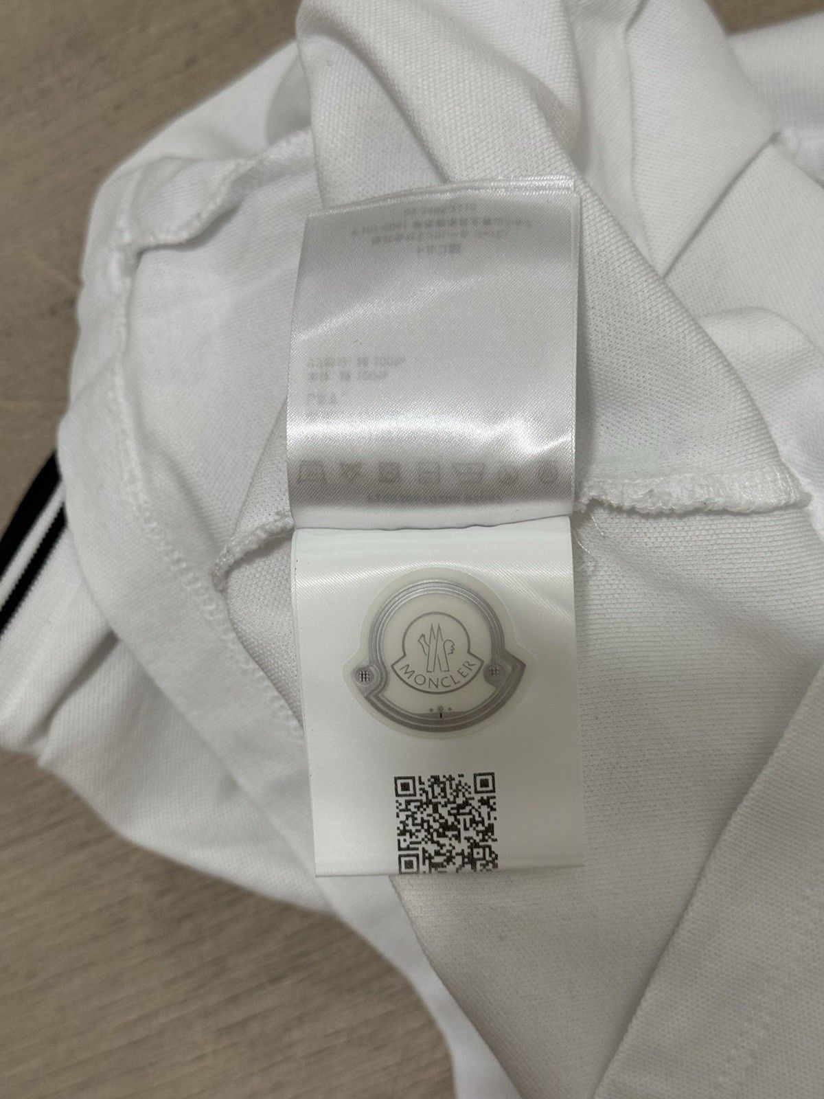 Moncler DDP Moncler Womens Polo White Maglia Logo Top Cotton size XS Size XS / US 0-2 / IT 36-38 - 14 Thumbnail