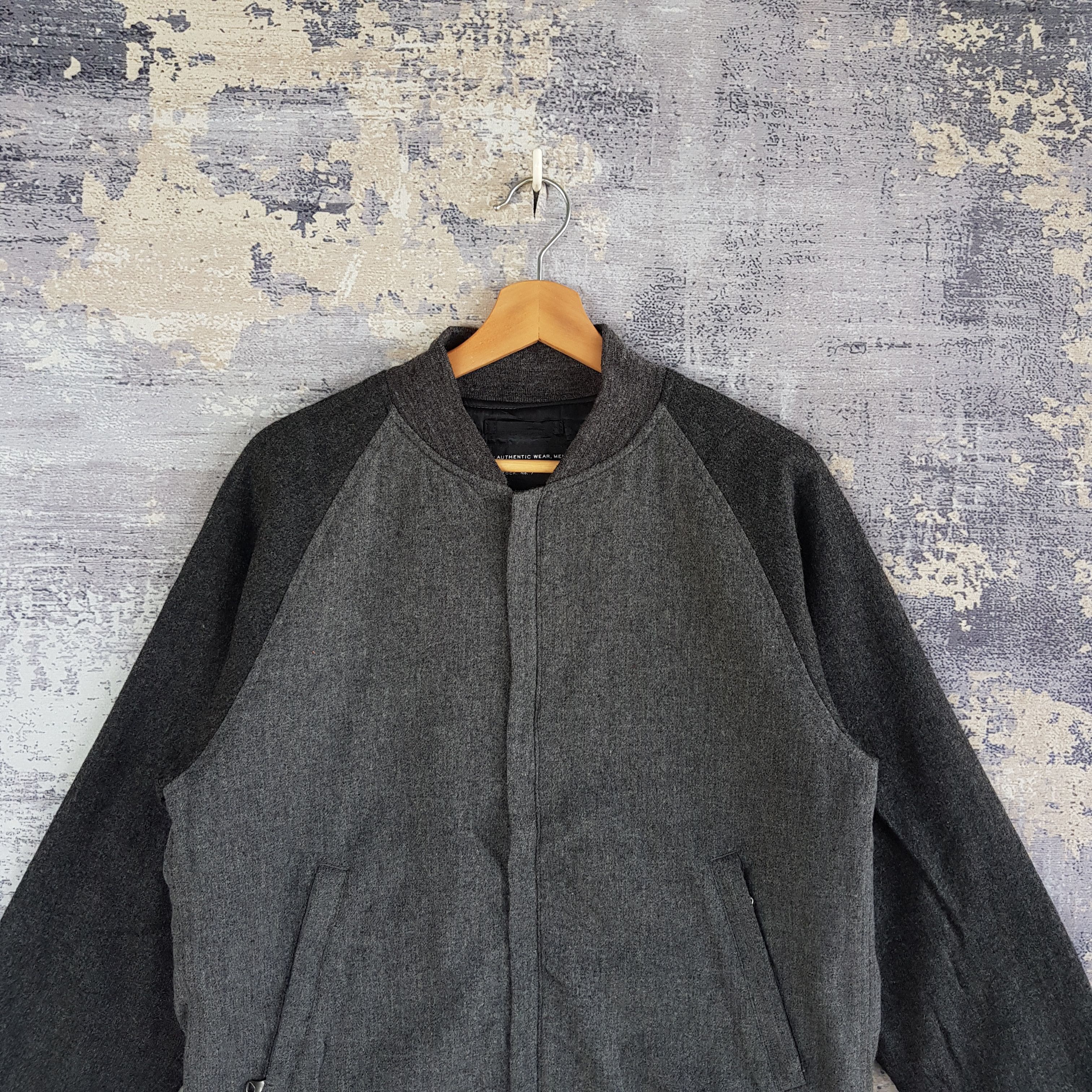 Vintage Vintage 90s United Arrow Zipper Wool Jackets Bomber Jacket Size US M / EU 48-50 / 2 - 2 Thumbnail