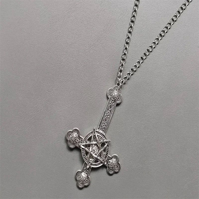 Jewelry Large Upside Down Cross Necklace Size ONE SIZE - 2 Thumbnail