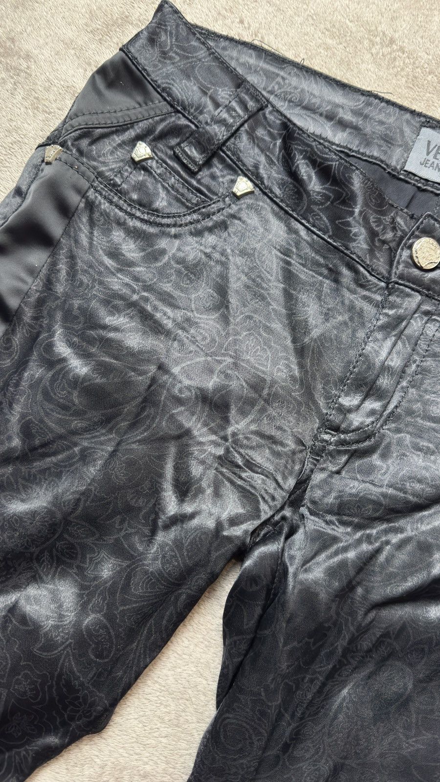 Versace Y2K Faded Punk Jeans LGB hedi slimane dior ysl cdg balmain Size US 28 / EU 44 - 3 Thumbnail