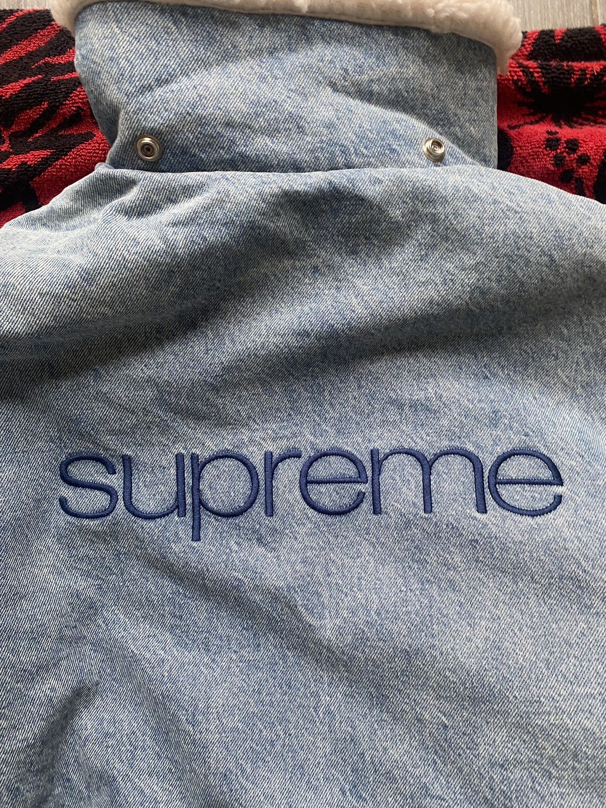Supreme Supreme Faux Shearling Lined Bomber Jacket Small