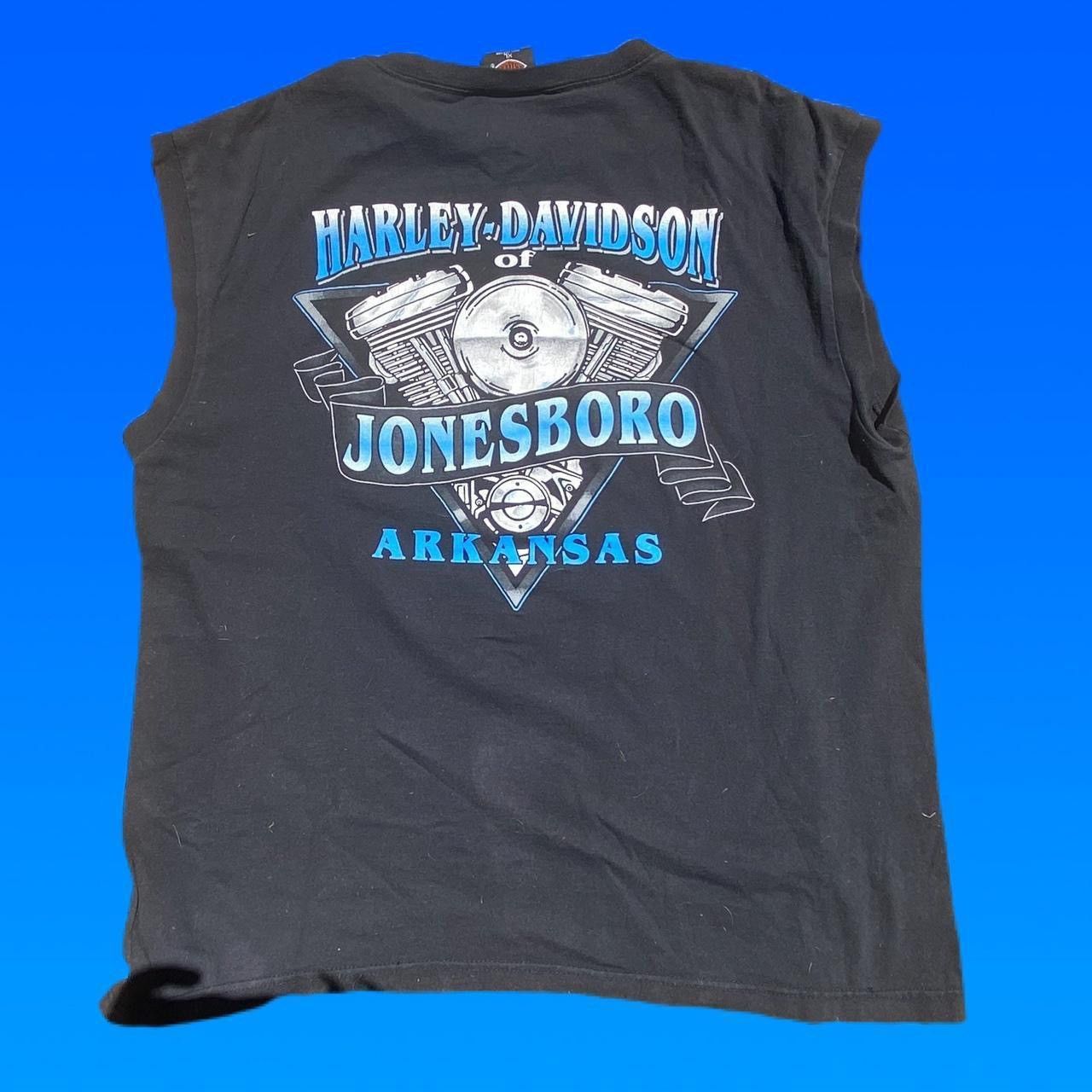 Harley Davidson × Vintage VINTAGE SLEEVELESS DEAD STOCK 90s HARLEY SHIRT Size US XL / EU 56 / 4 - 3 Thumbnail