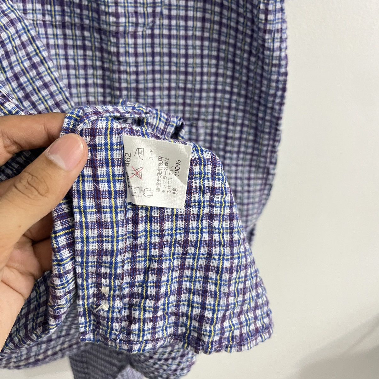 Japanese Brand Casual Basic - Plaid Button Up Shirt Size US L / EU 52-54 / 3 - 5 Thumbnail
