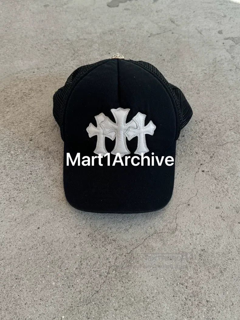 Chrome Hearts CHROME HEARTS Thirty Character Embossed Leather Trucker Ha Size ONE SIZE - 1 Thumbnail