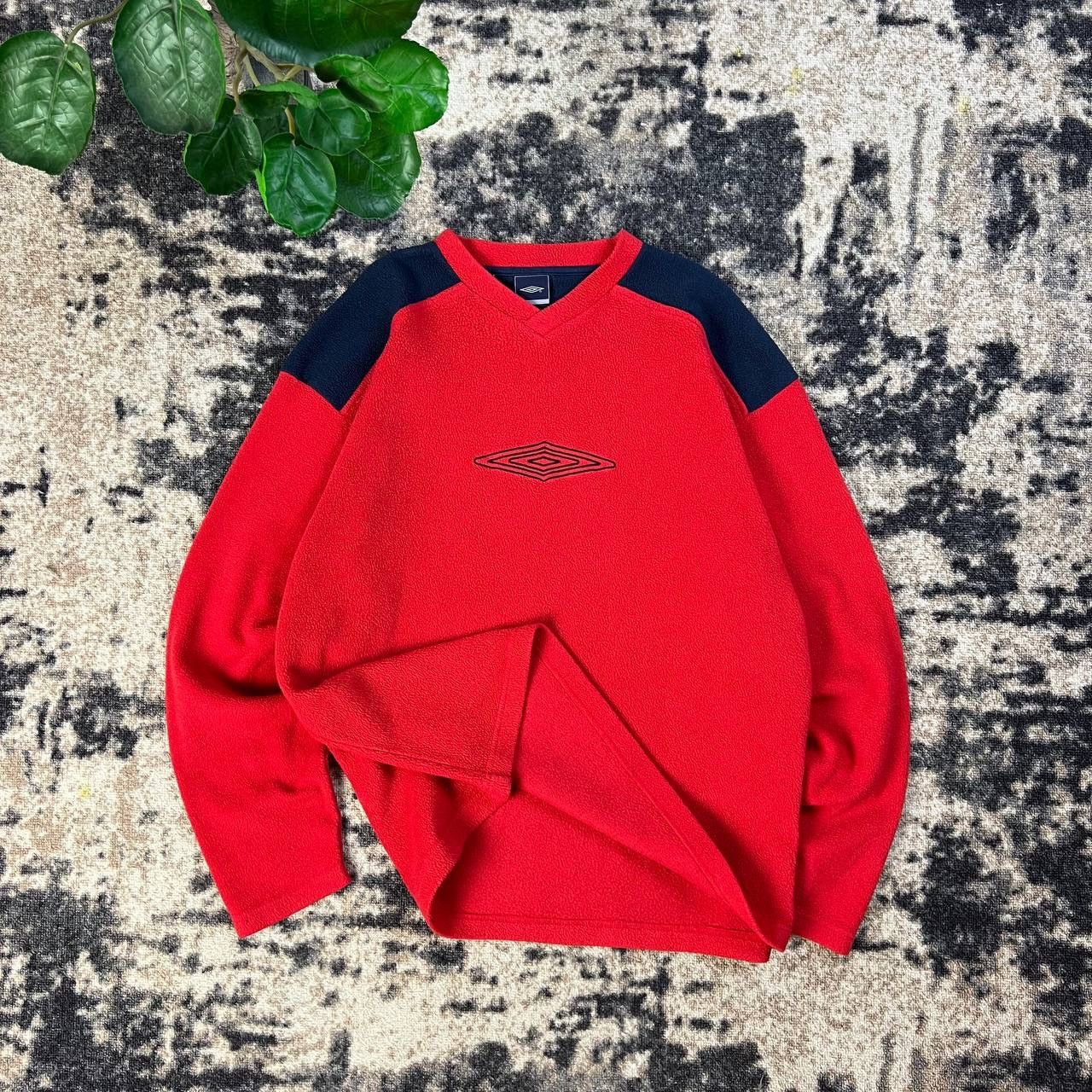 Umbro Umbro Vintage Y2K Big Embroidered Logo Fleece Sweatshirt Size US XL / EU 56 / 4 - 1 Thumbnail