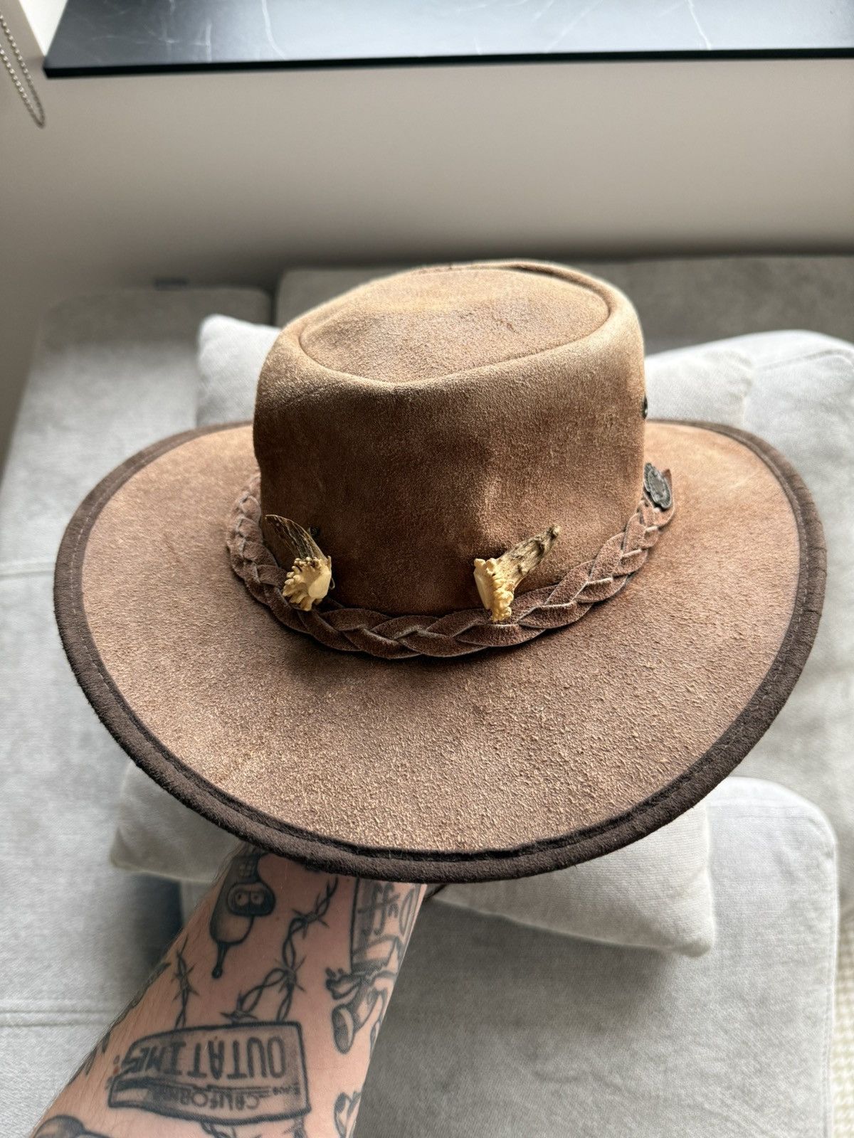 Vintage Barmah Australia x Trikora Squash Oiled Bones Leather Hat Size ONE SIZE - 2 Thumbnail