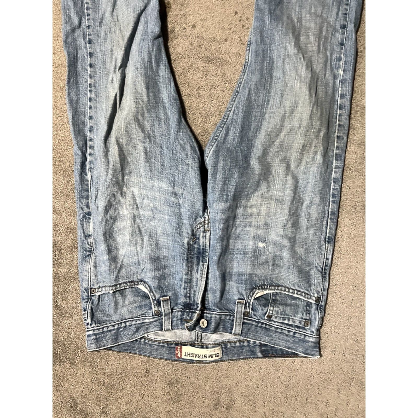 Levi's Levi's 514 Jeans Slim Straight Denim 34x32 Jeans Men Regular 514 Model 90s Logo Comfort Blue Denim 500 Series Size US 34 / EU 50 - 4 Thumbnail